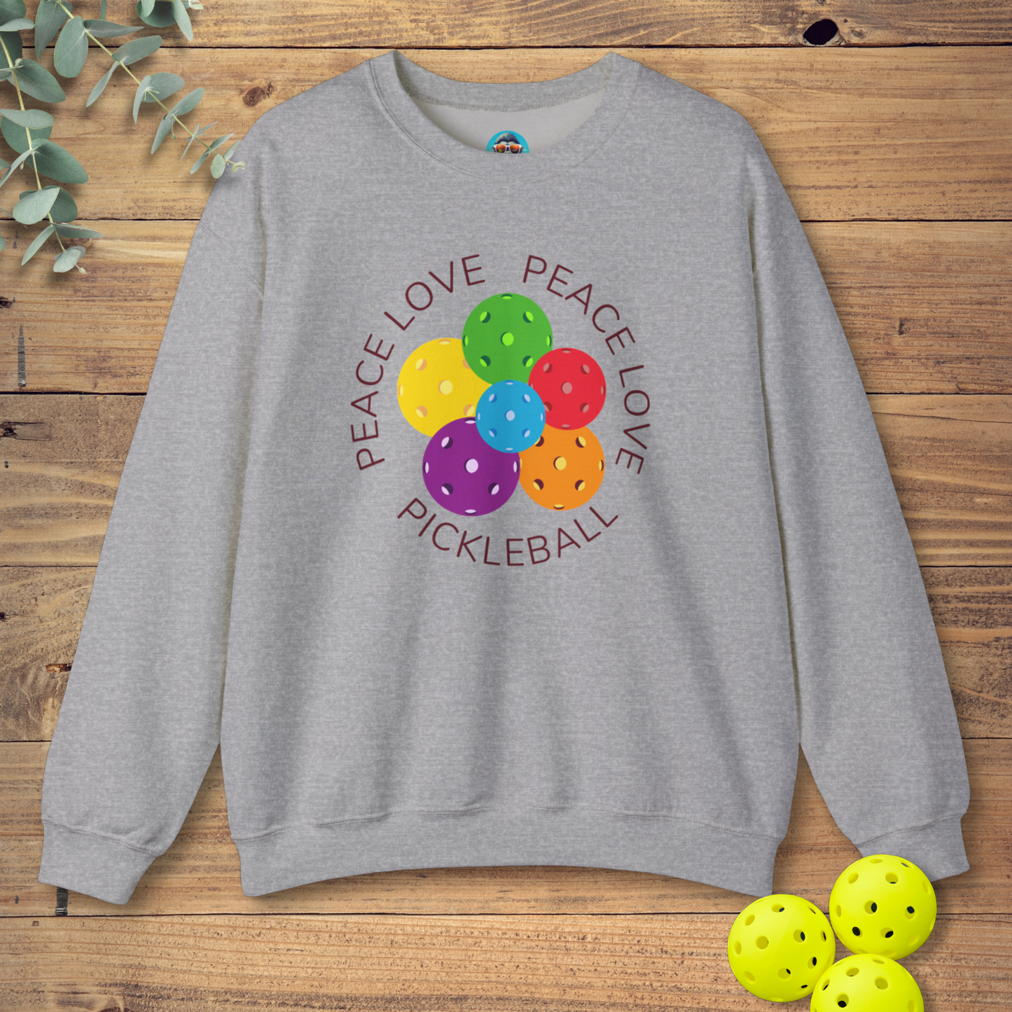 Peace Love Pickleball 2 Sweatshirt