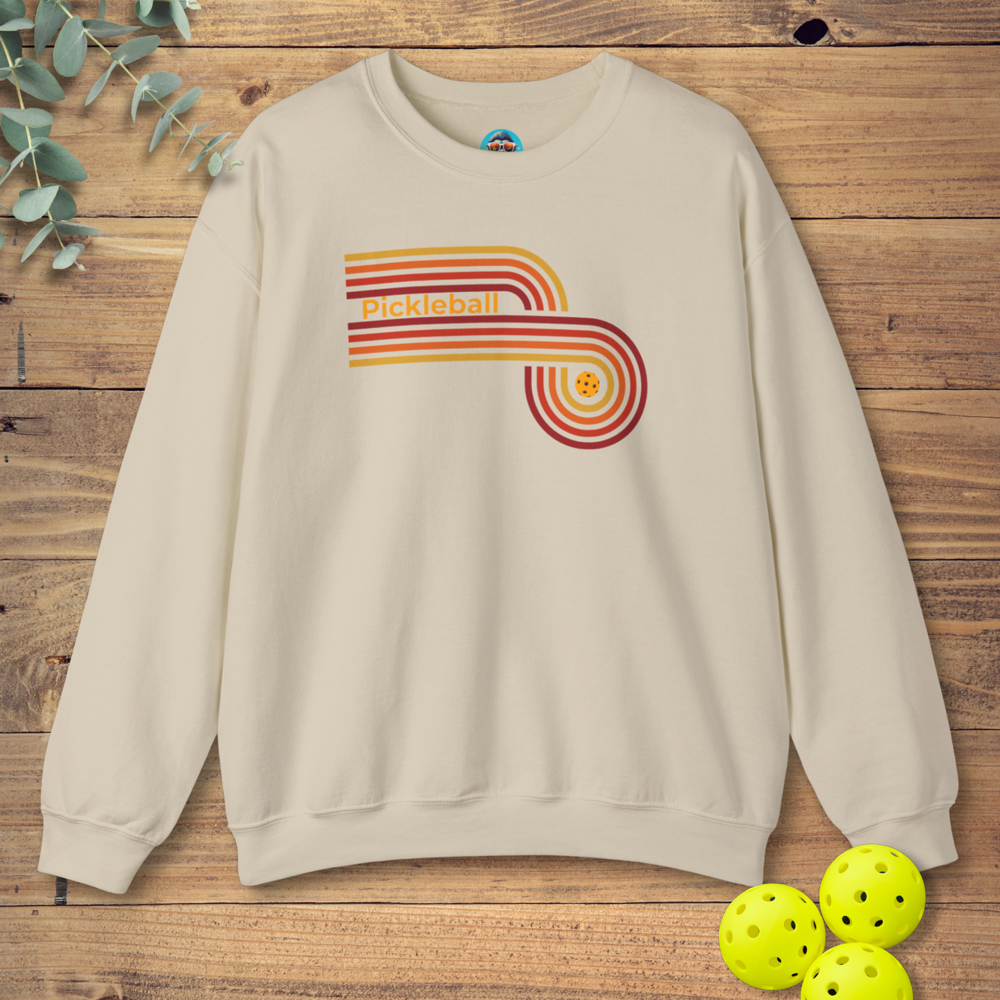 Pickleball Retro Circle Sweatshirt