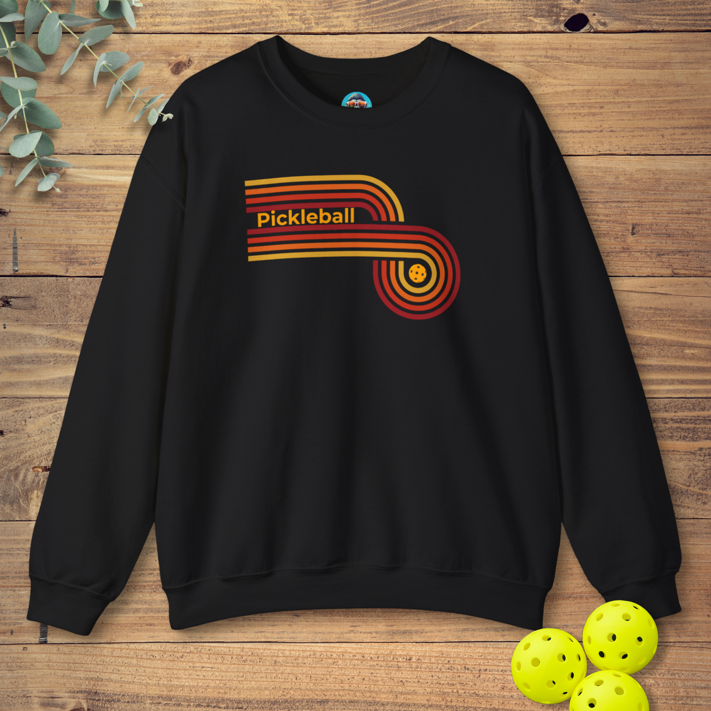 Pickleball Retro Circle Sweatshirt
