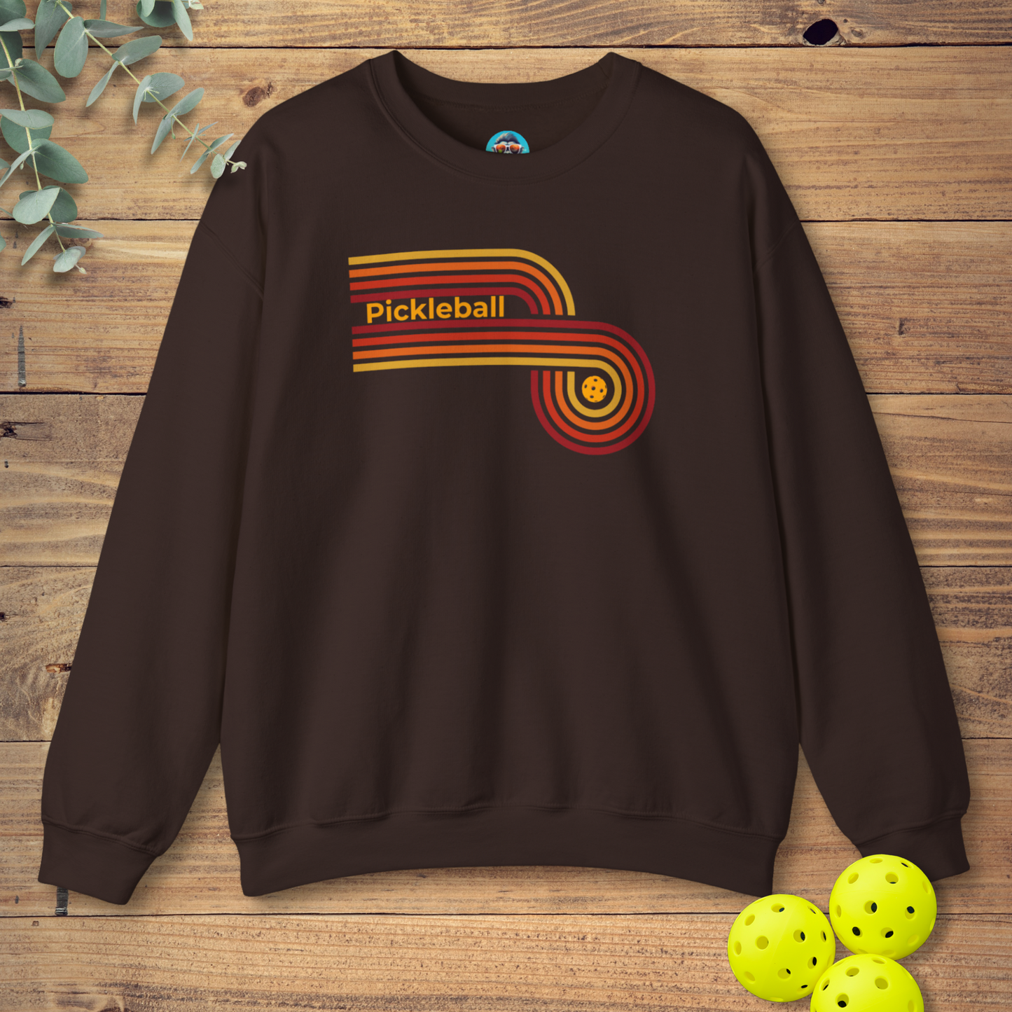 Pickleball Retro Circle Sweatshirt