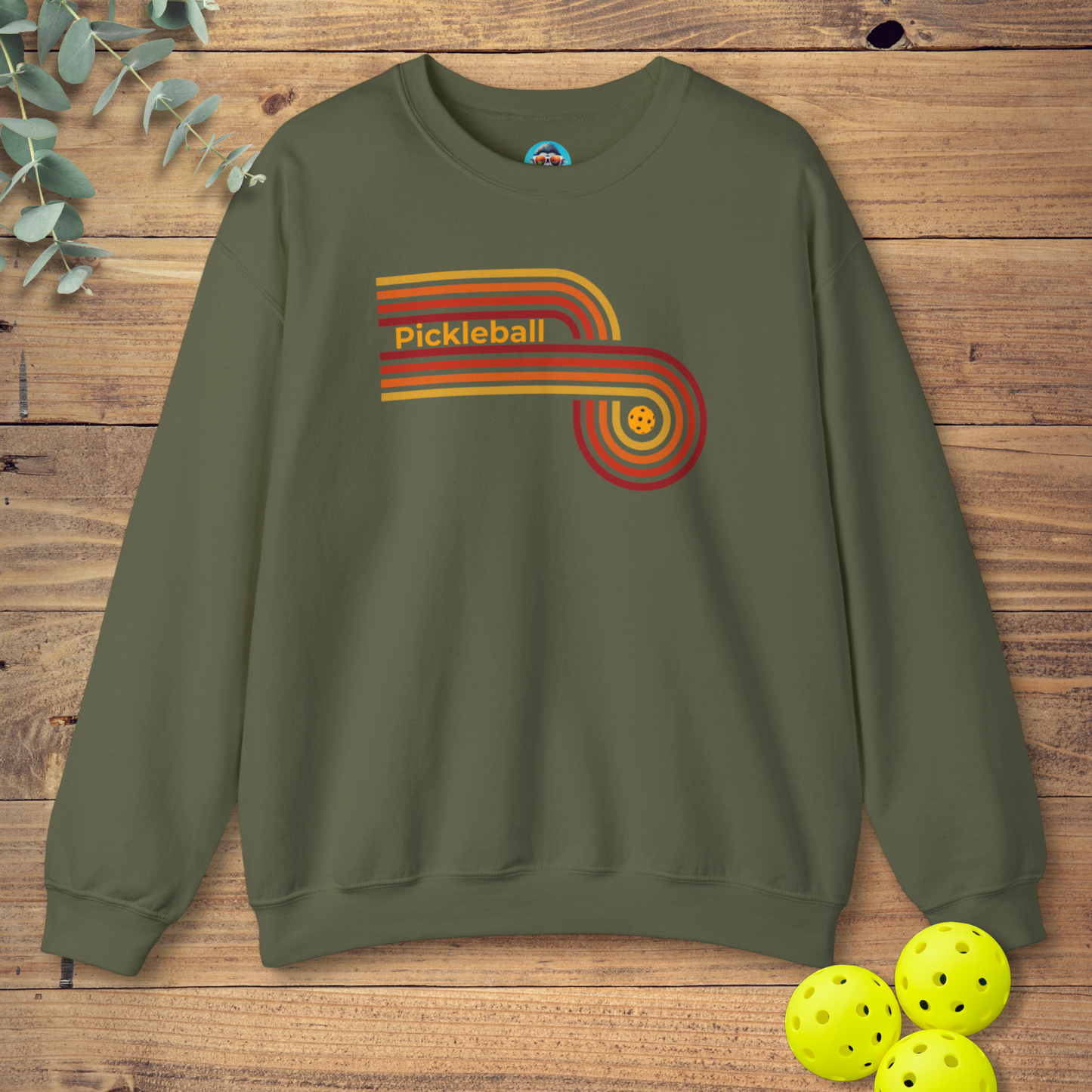 Pickleball Retro Circle Sweatshirt