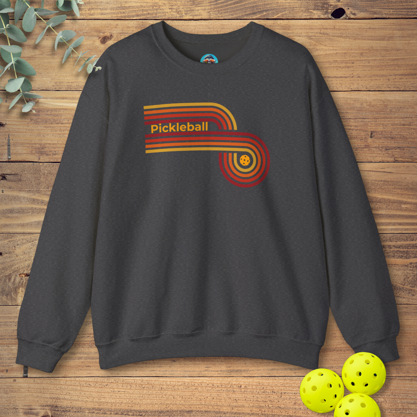 Pickleball Retro Circle Sweatshirt