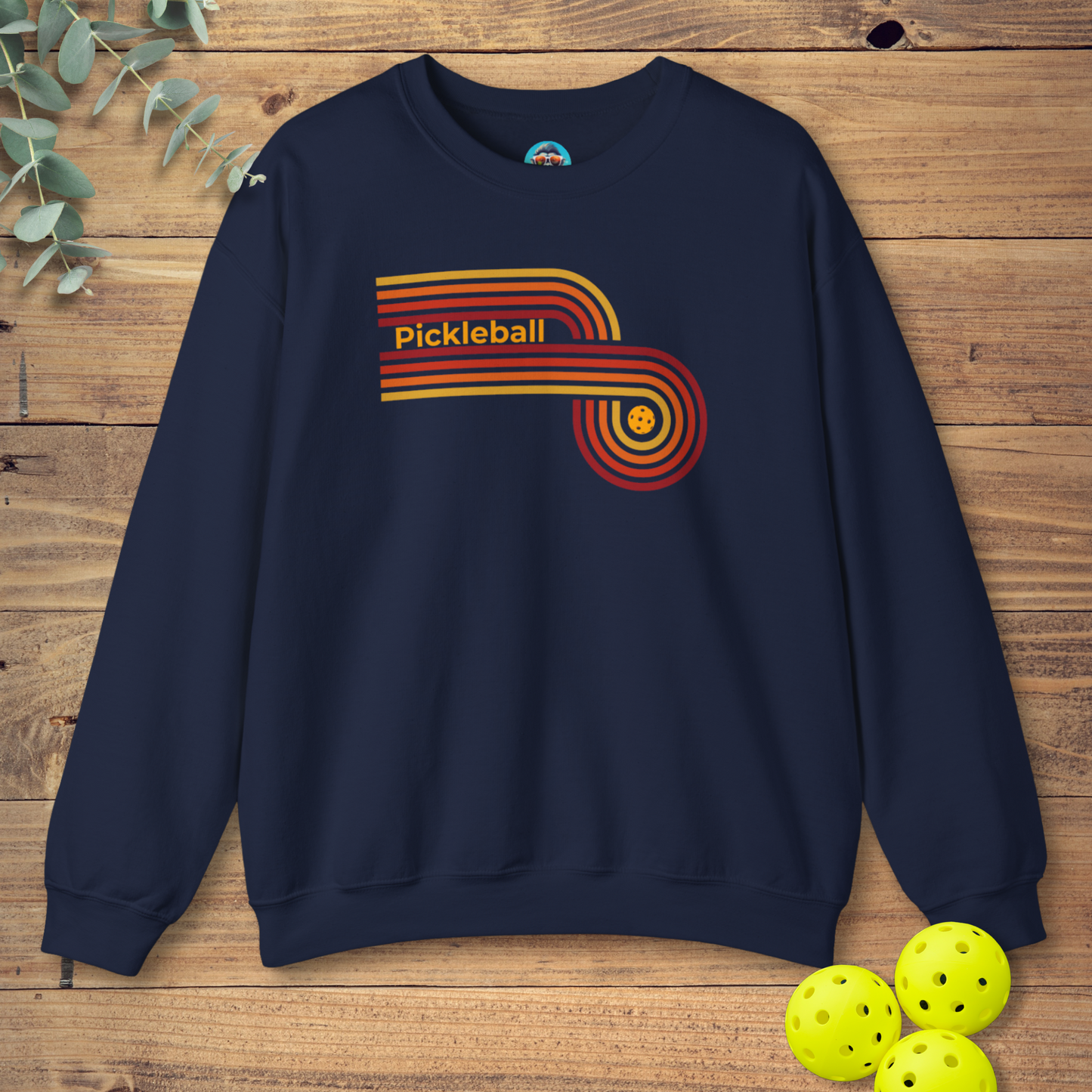 Pickleball Retro Circle Sweatshirt