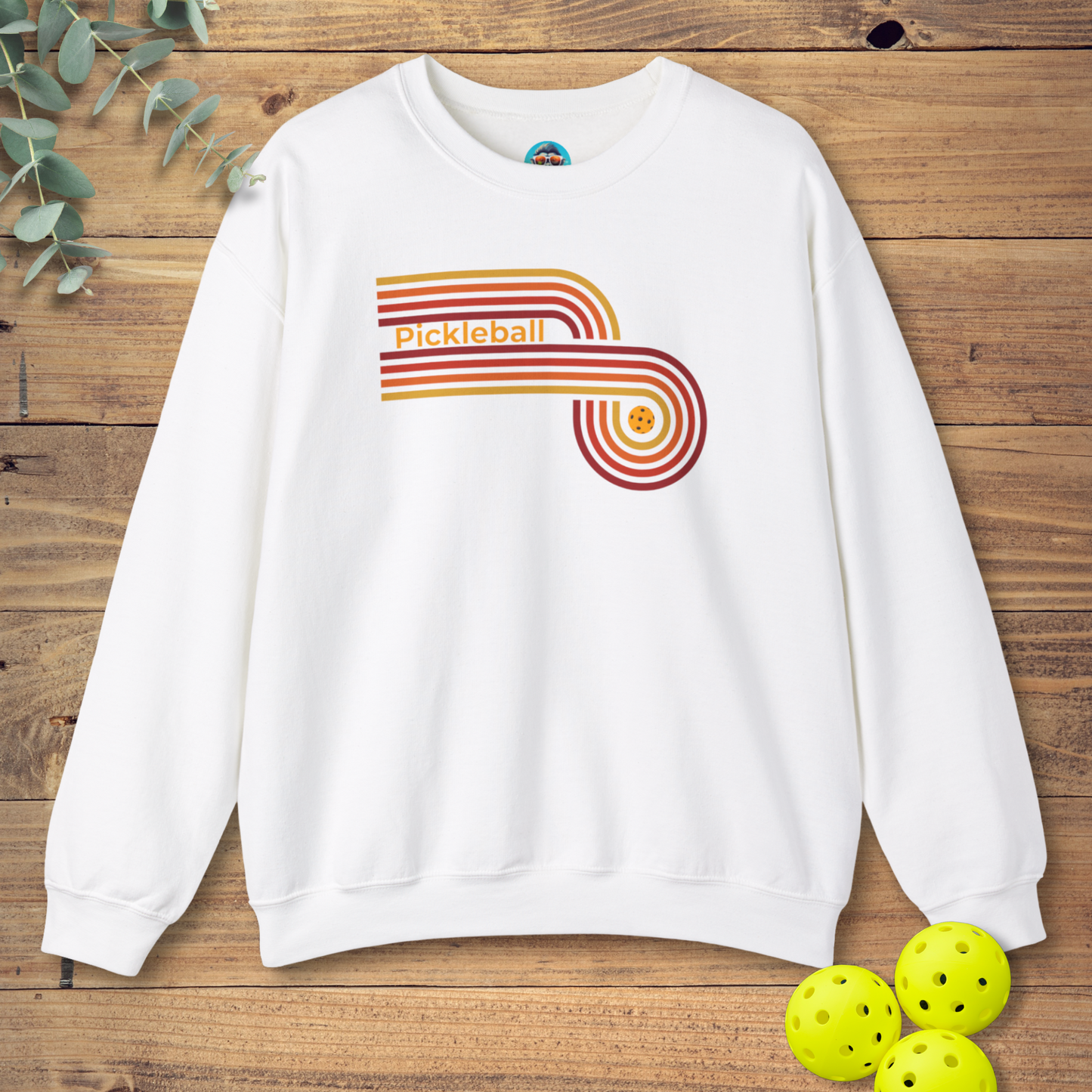 Pickleball Retro Circle Sweatshirt