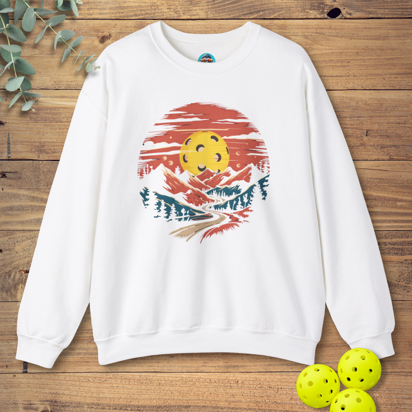 Pickleball Mountain Sunset Sweatshirt