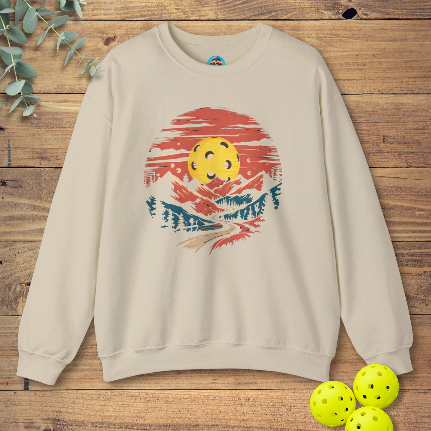 Pickleball Mountain Sunset Sweatshirt