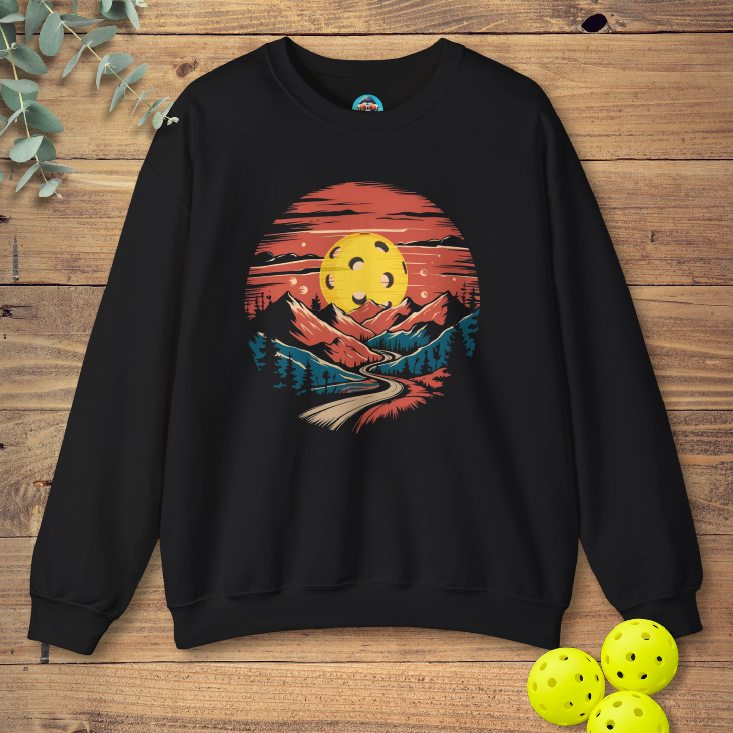 Pickleball Mountain Sunset Sweatshirt