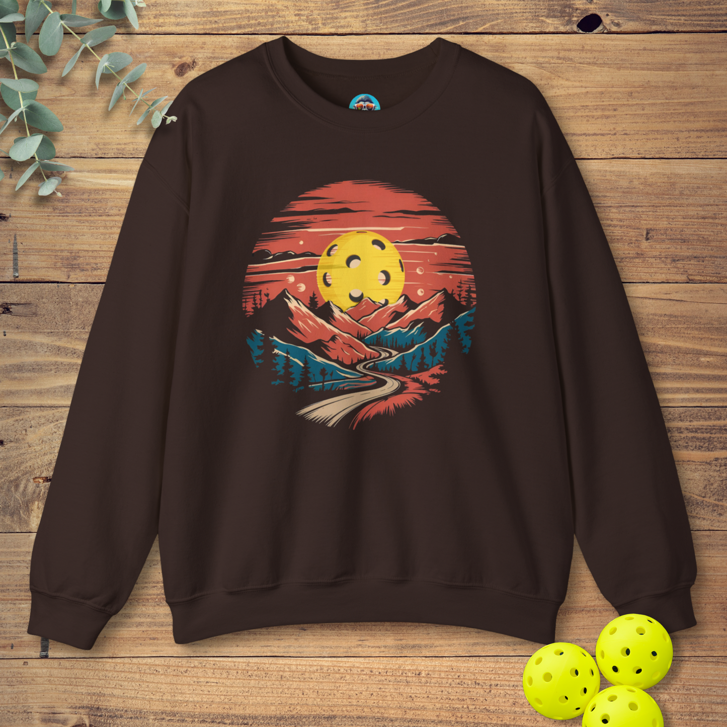 Pickleball Mountain Sunset Sweatshirt