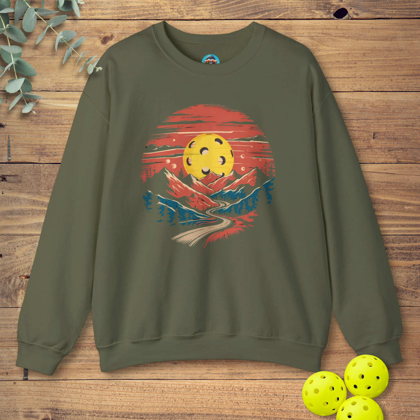 Pickleball Mountain Sunset Sweatshirt