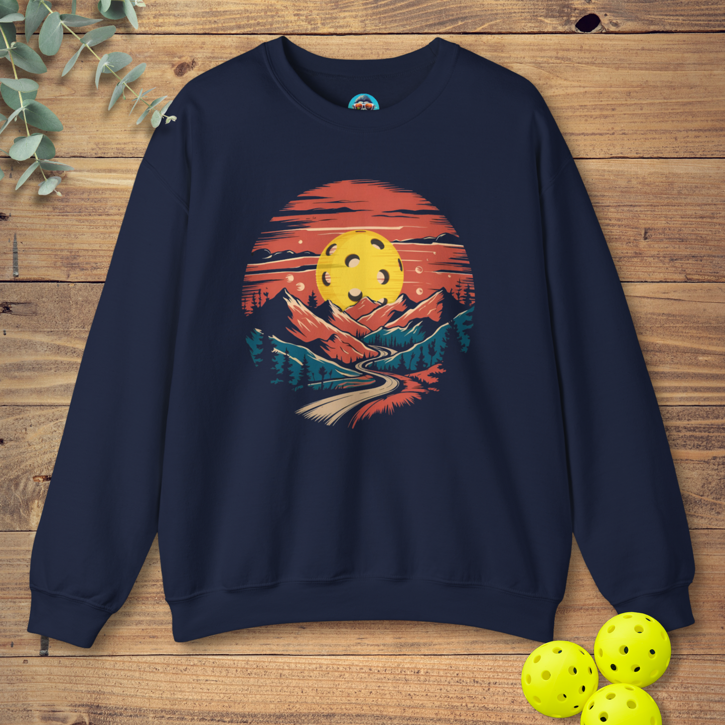 Pickleball Mountain Sunset Sweatshirt