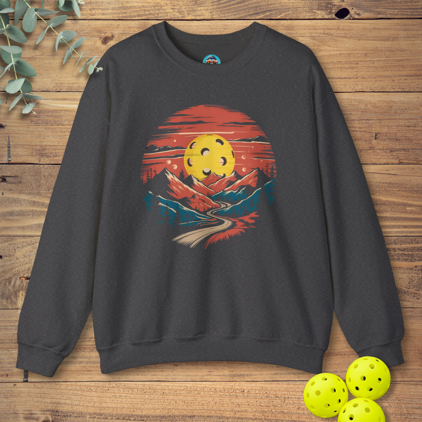 Pickleball Mountain Sunset Sweatshirt