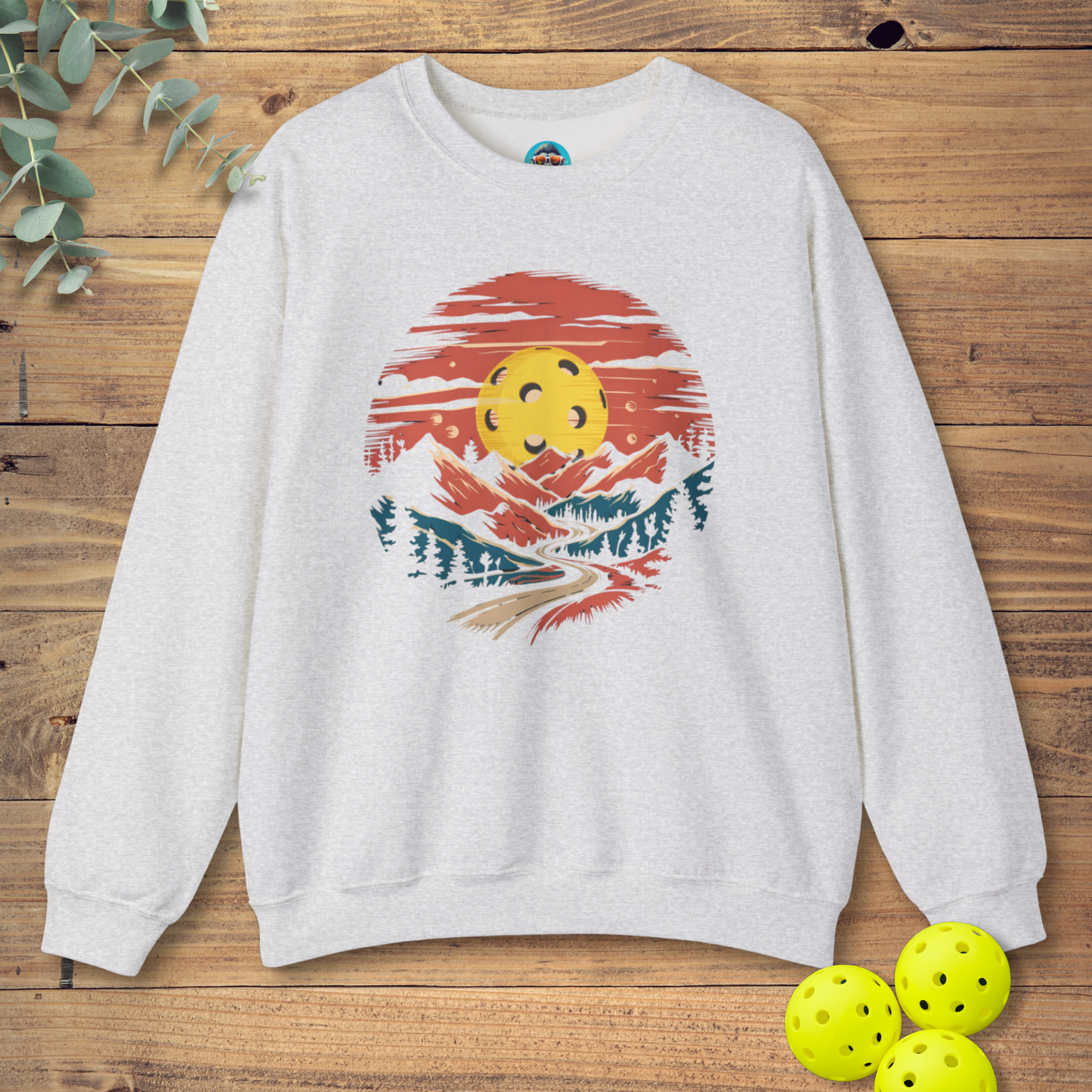 Pickleball Mountain Sunset Sweatshirt