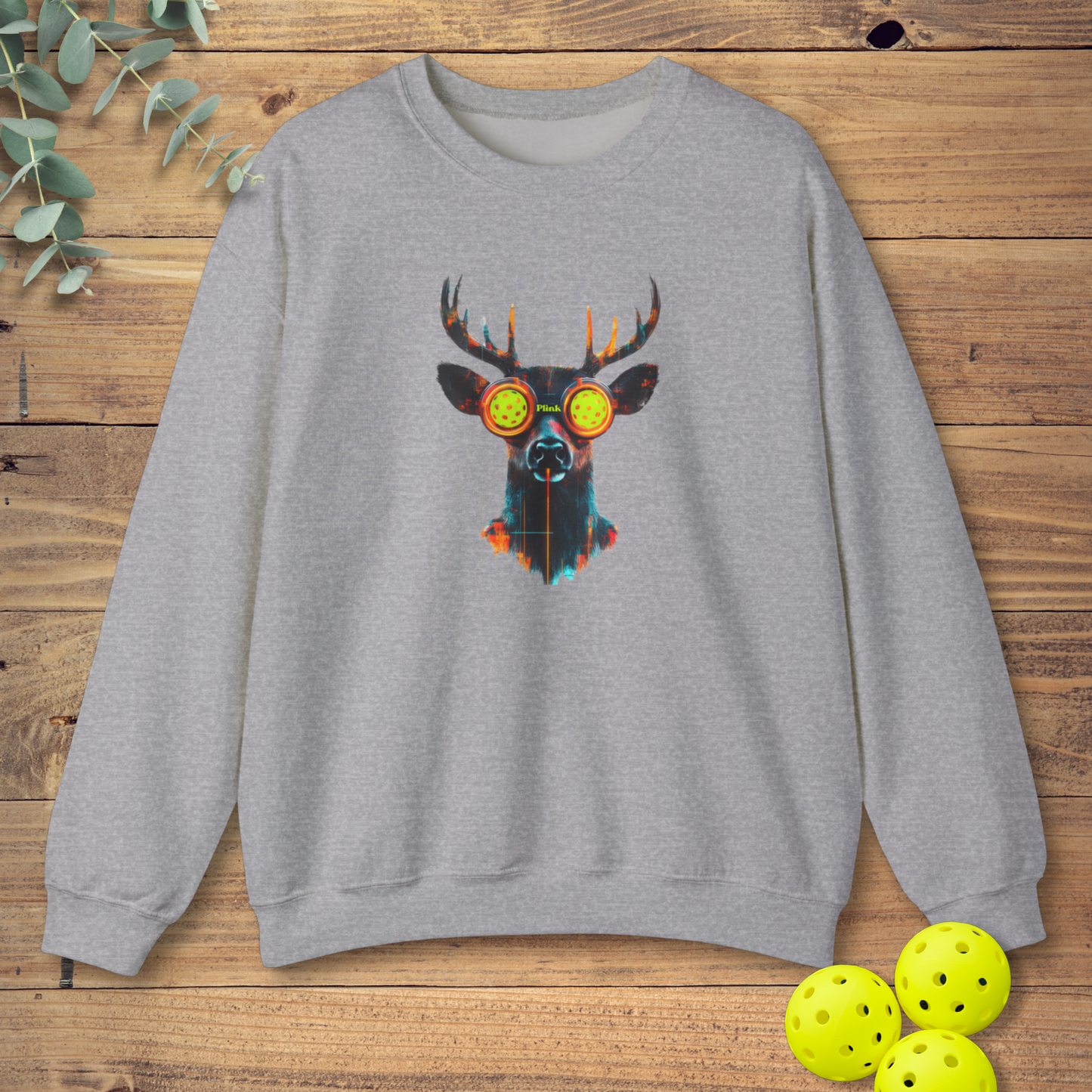 Pickleball Deer Plink Sweatshirt