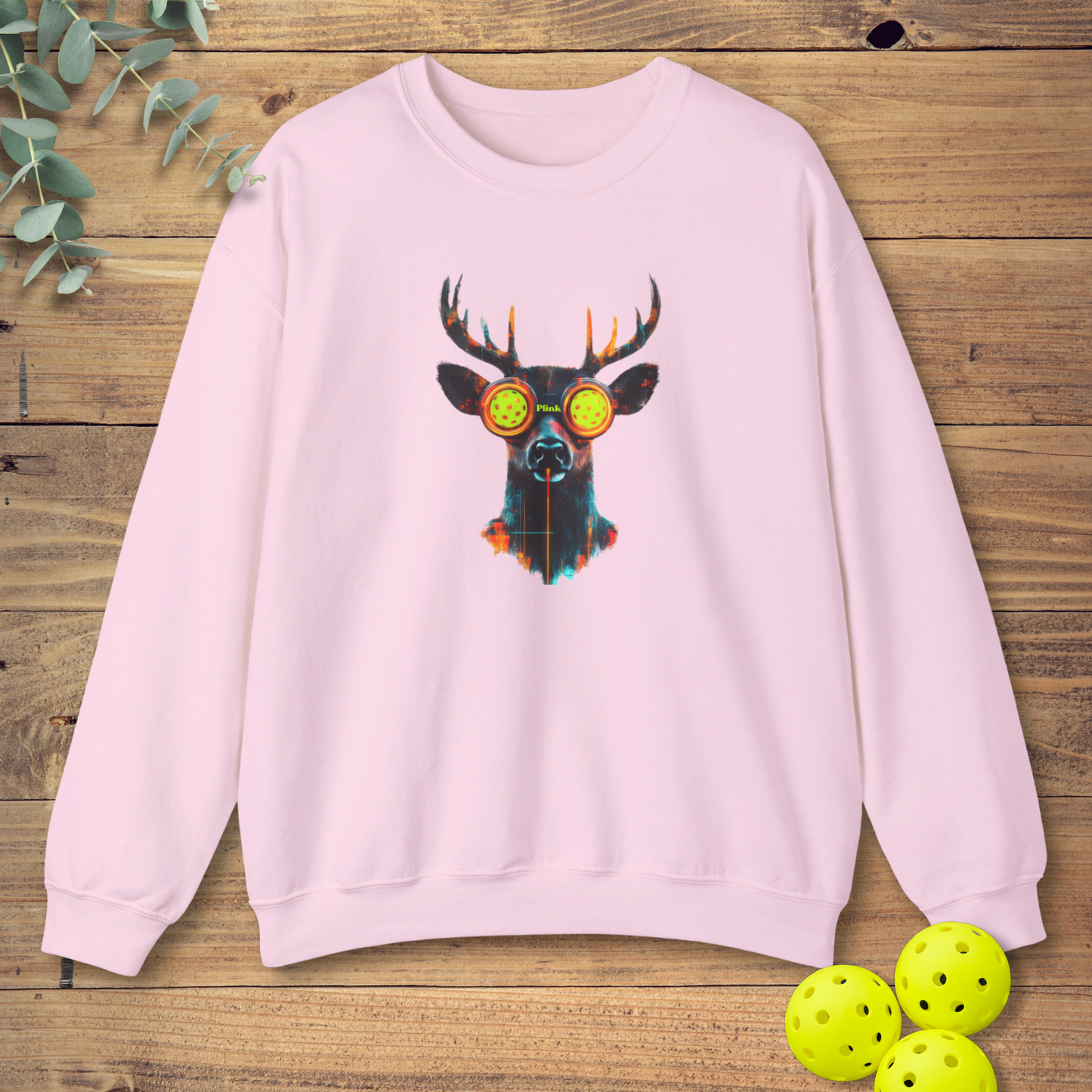 Pickleball Deer Plink Sweatshirt
