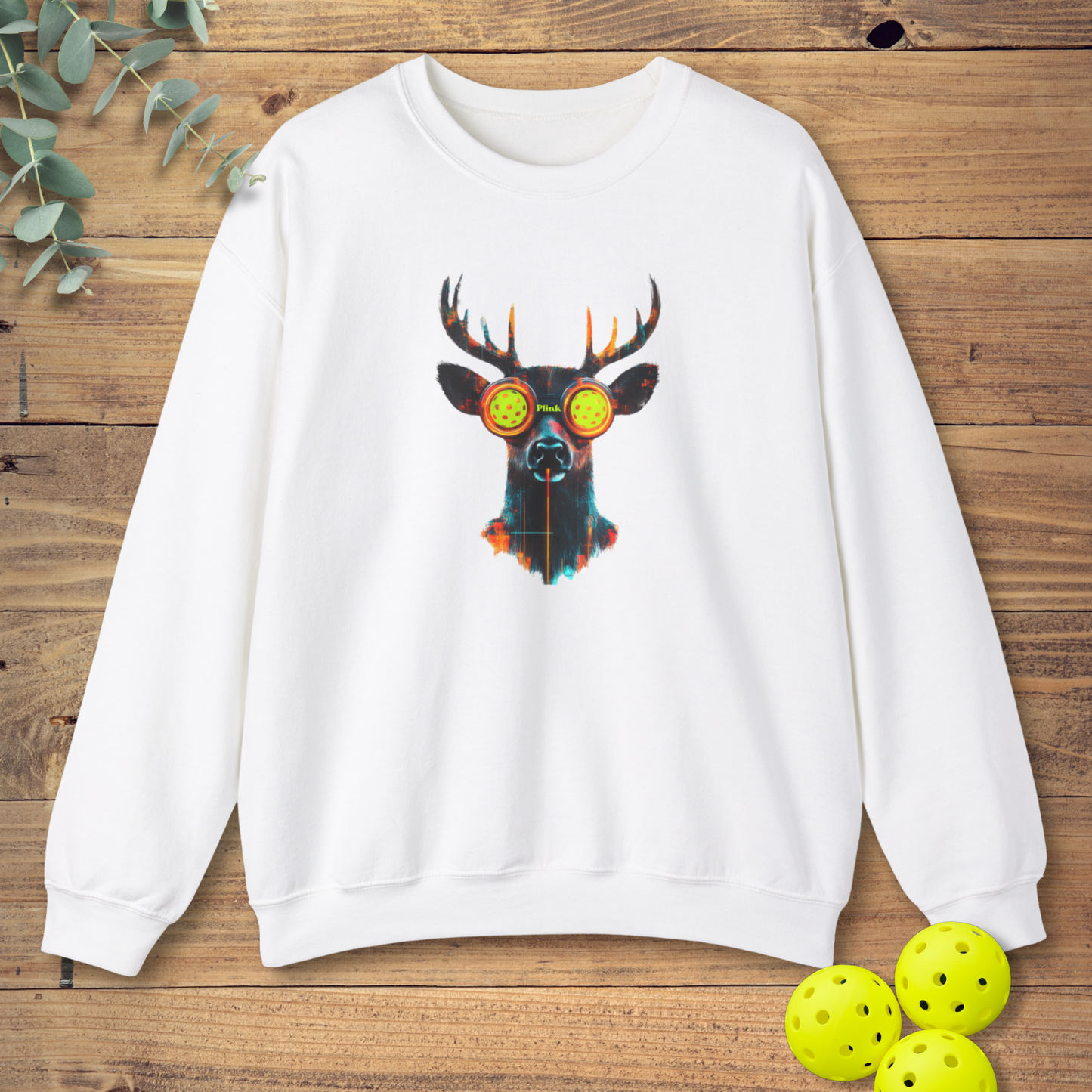 Pickleball Deer Plink Sweatshirt