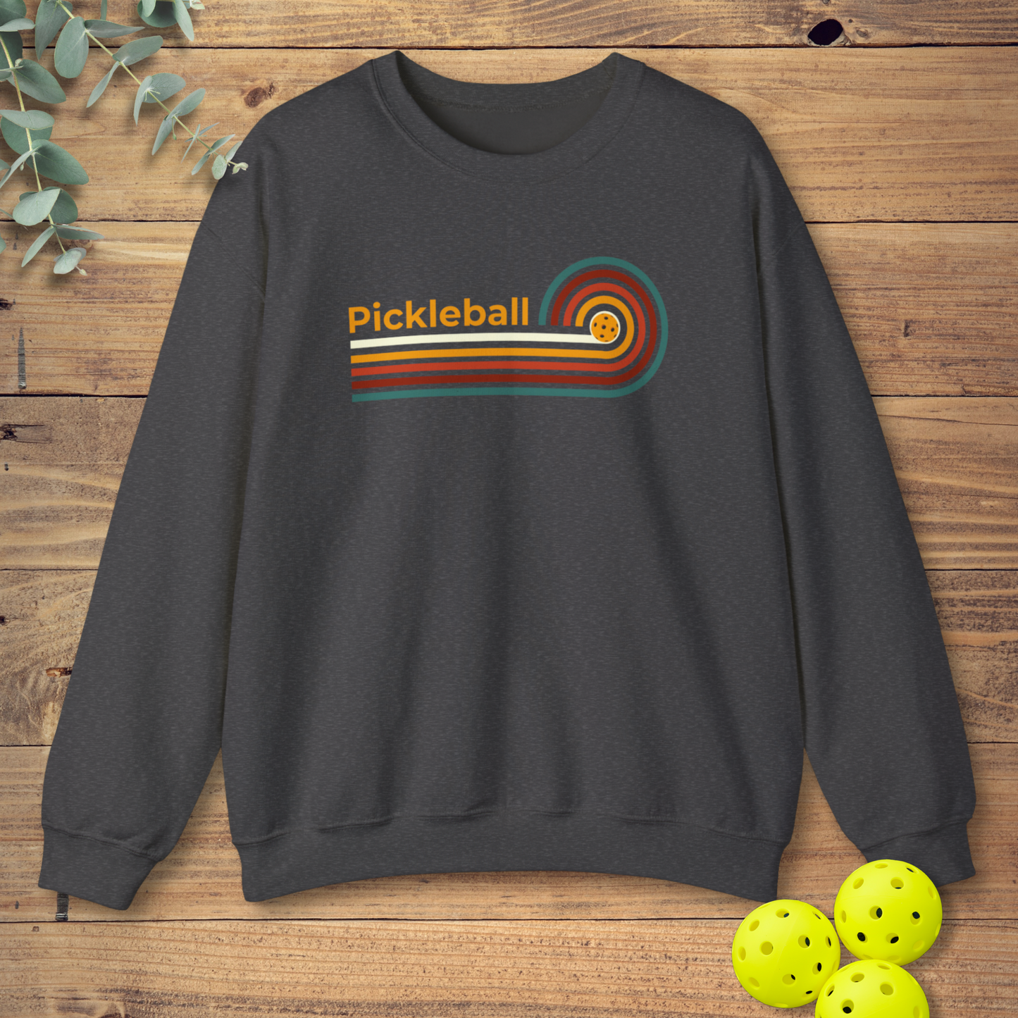 Pickleball Retro Swirl Sweatshirt