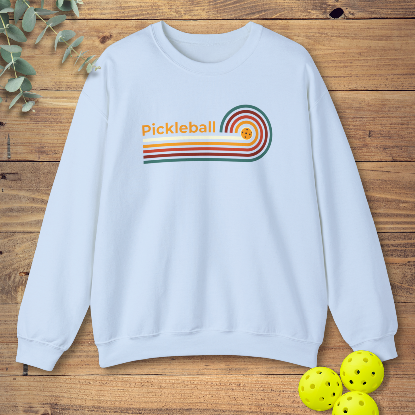 Pickleball Retro Swirl Sweatshirt
