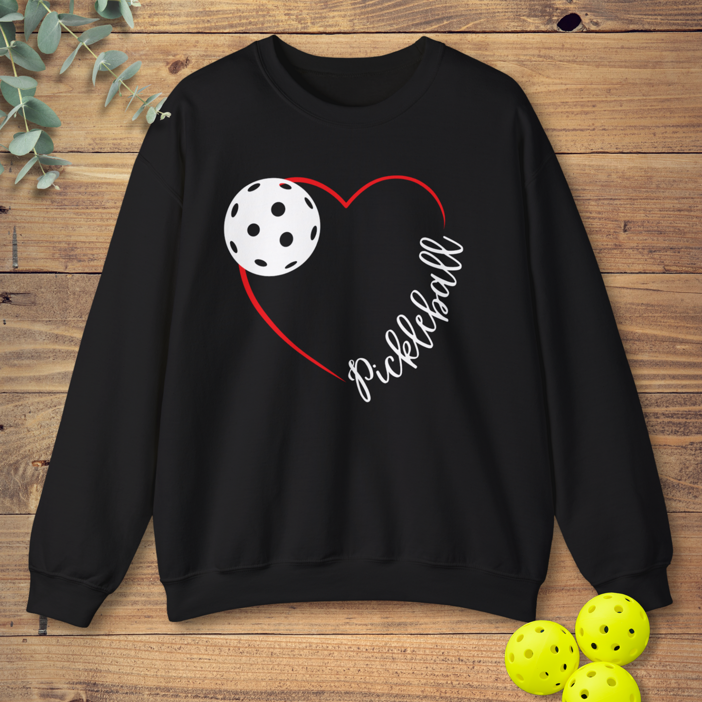 Red Heart Pickleball Sweatshirt