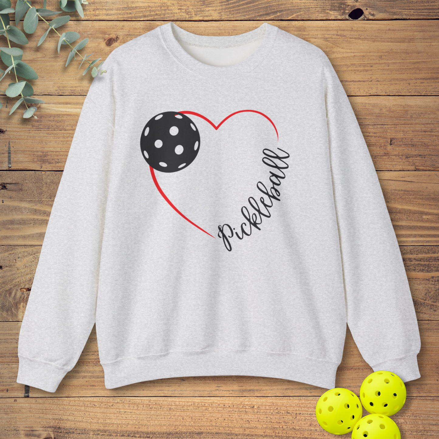 Red Heart Pickleball Sweatshirt