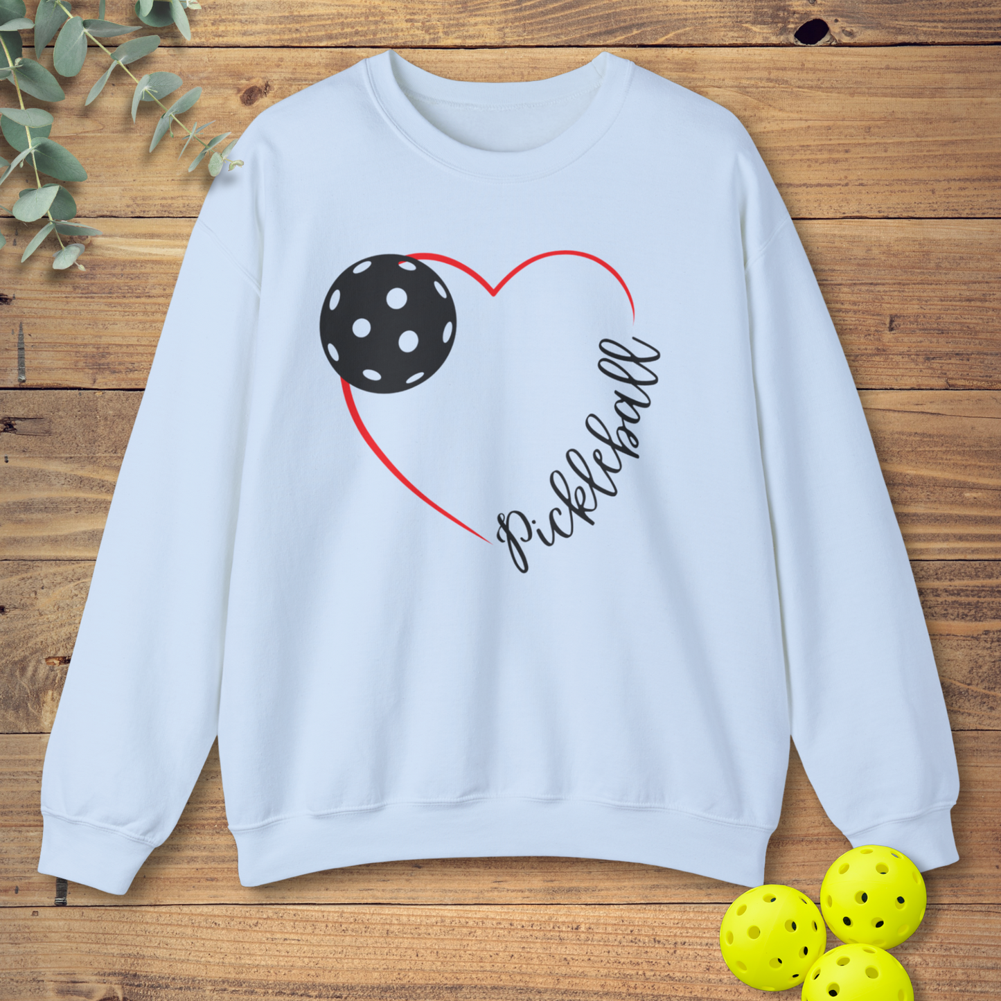 Red Heart Pickleball Sweatshirt