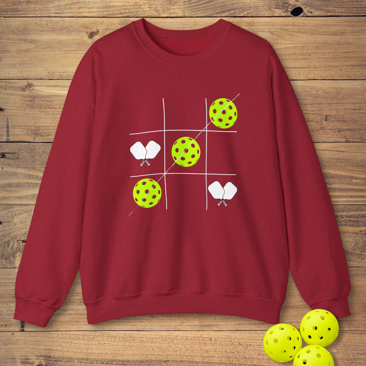 Tic Tac Toe Pickleball Sweatshirt