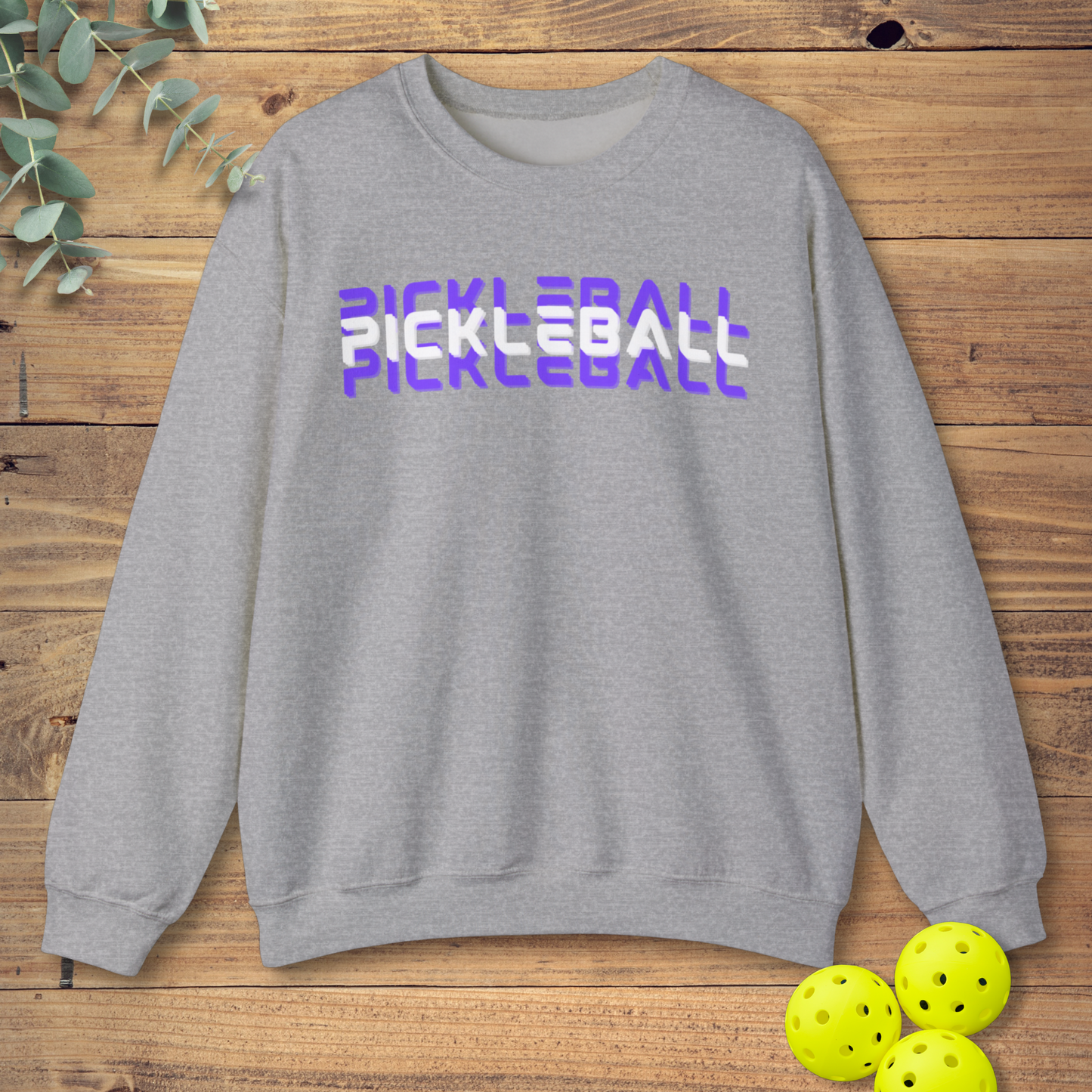 Purple Video Game Pickleball Sweatshirt