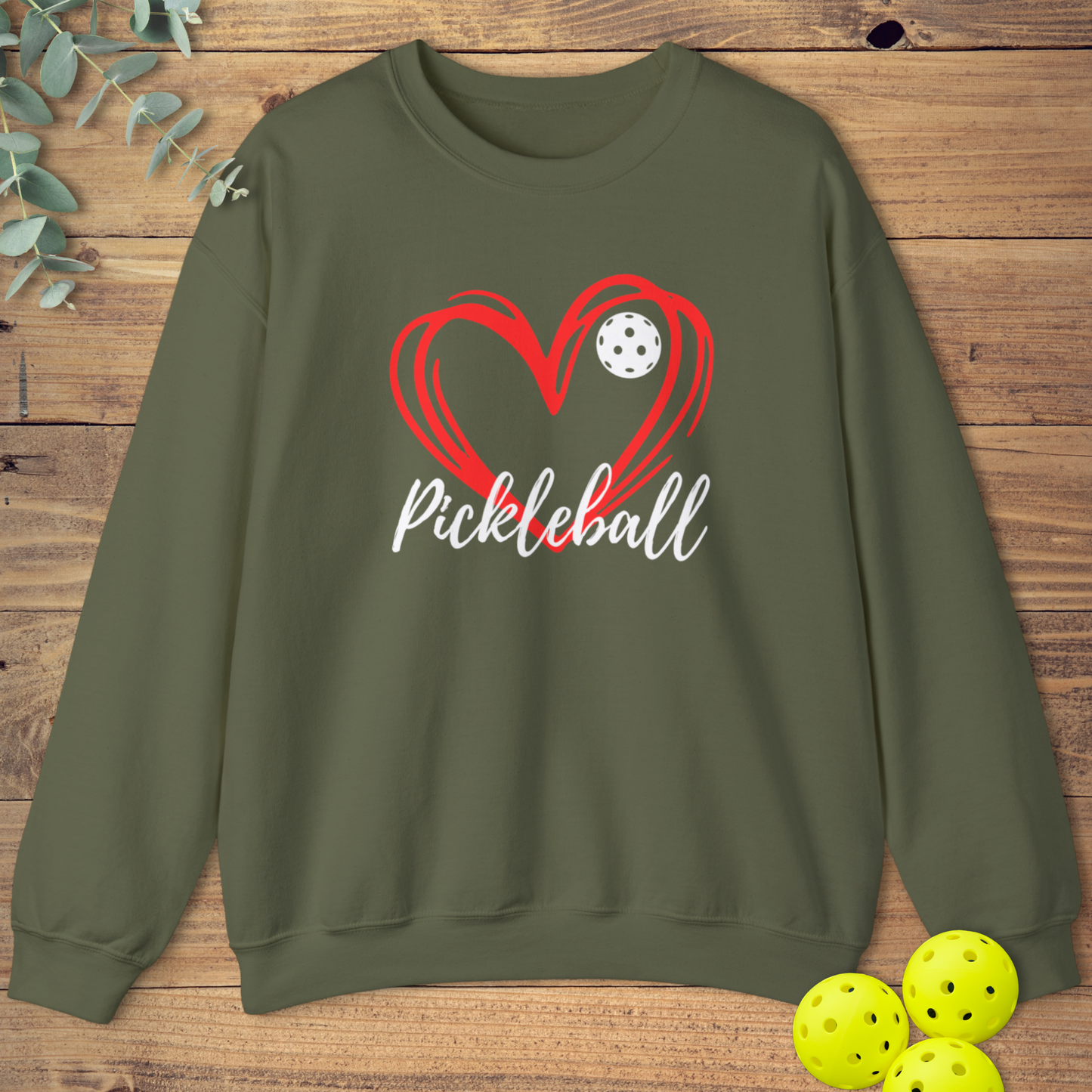 Pickleball Heart Sweatshirt