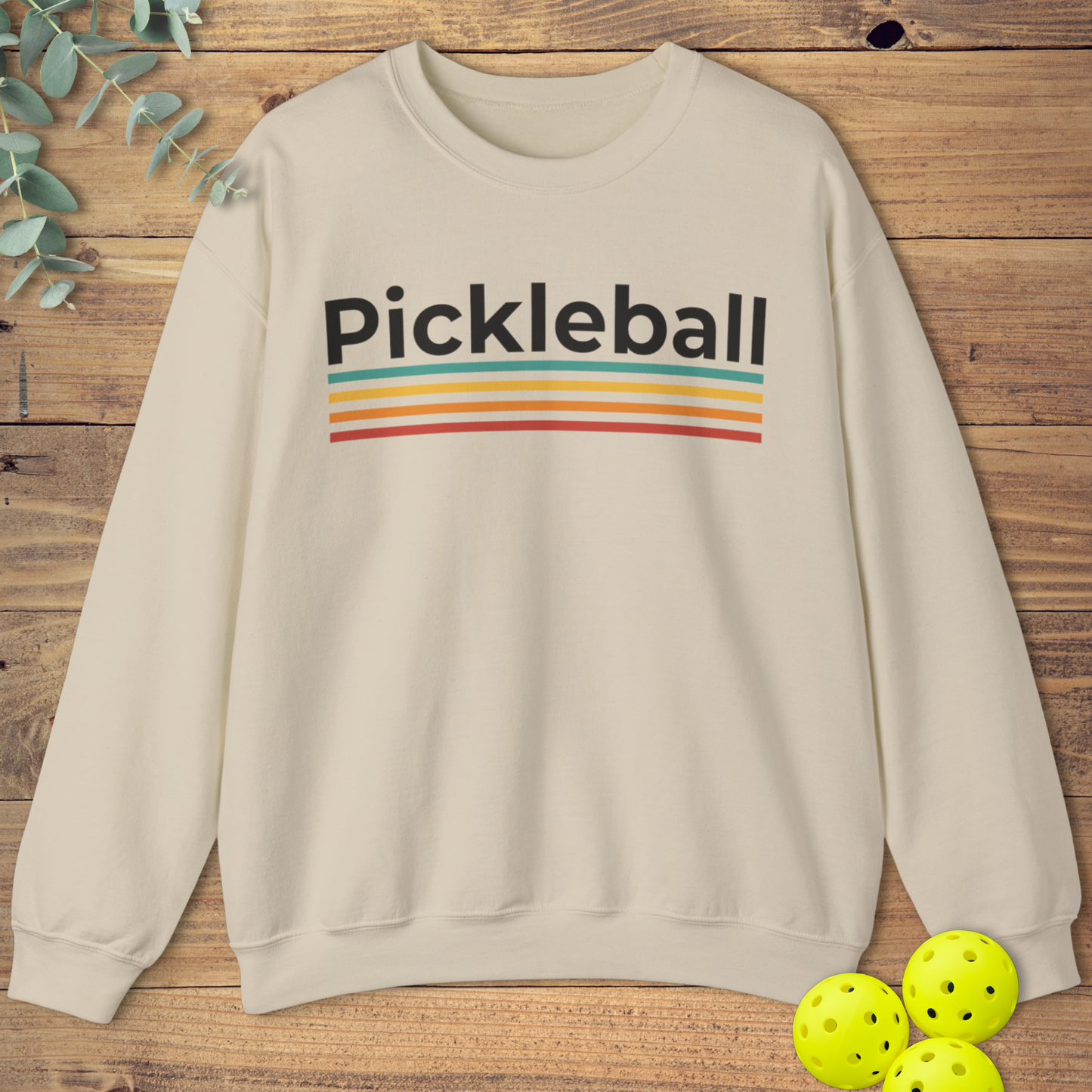 Pickleball Retro Colors Sweatshirt