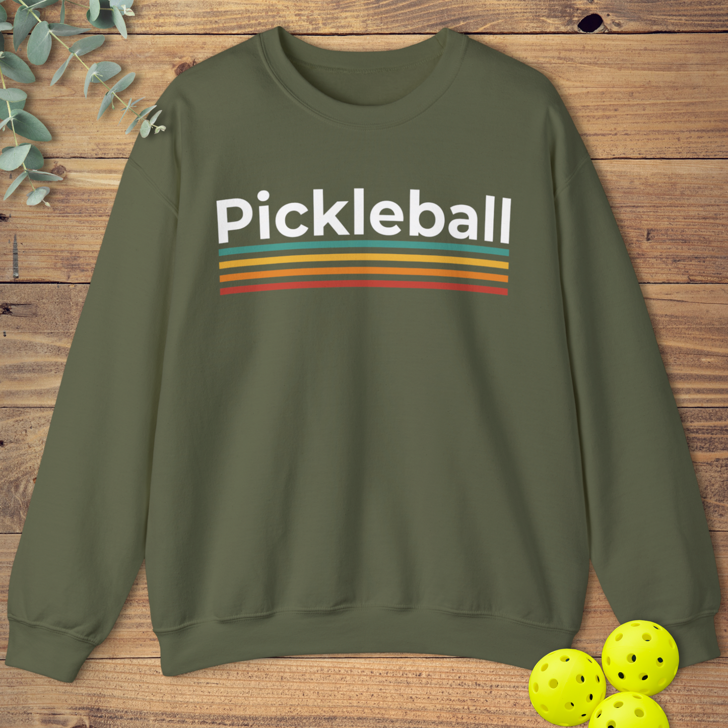 Pickleball Retro Colors Sweatshirt