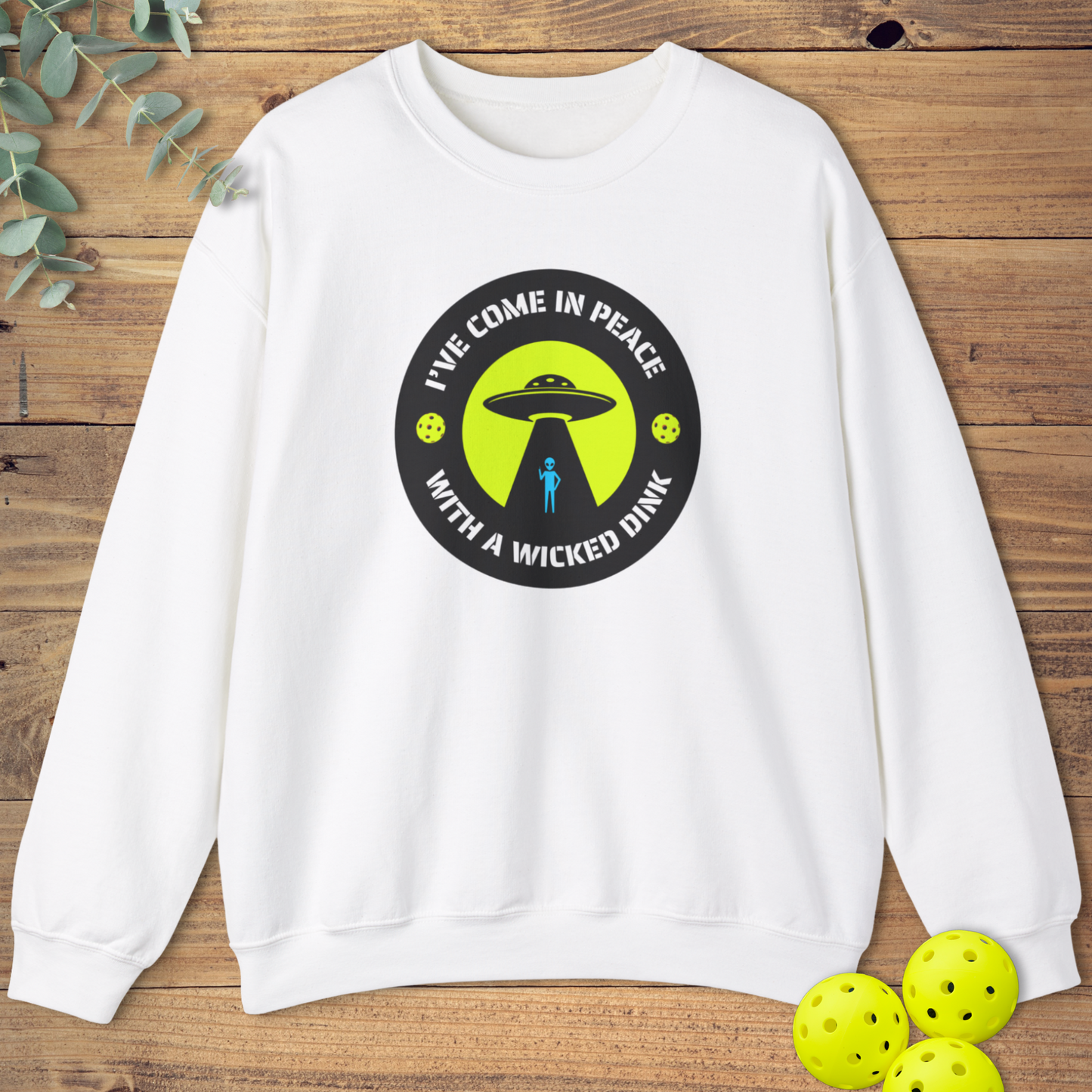 UFO Peace Pickleball Sweatshirt