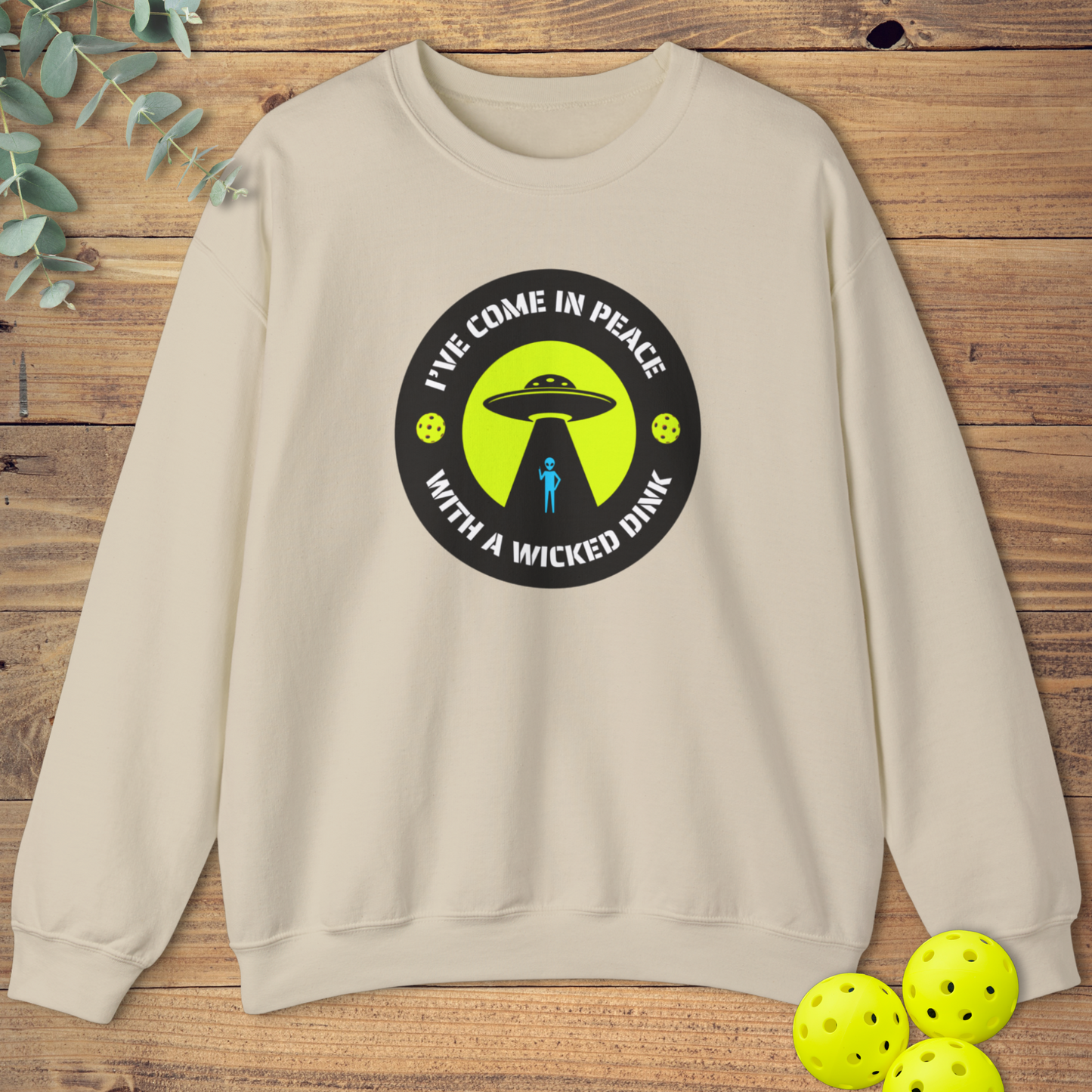 UFO Peace Pickleball Sweatshirt