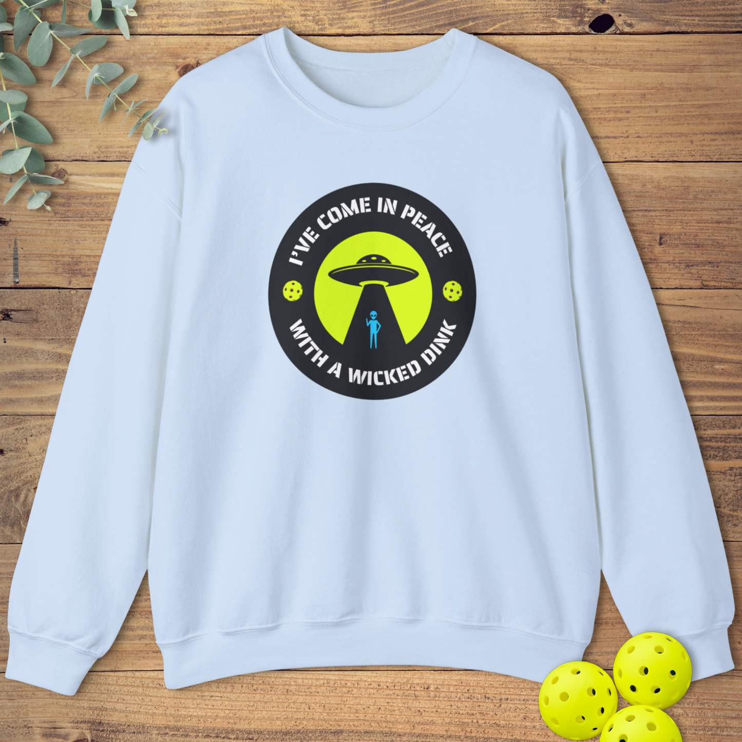 UFO Peace Pickleball Sweatshirt