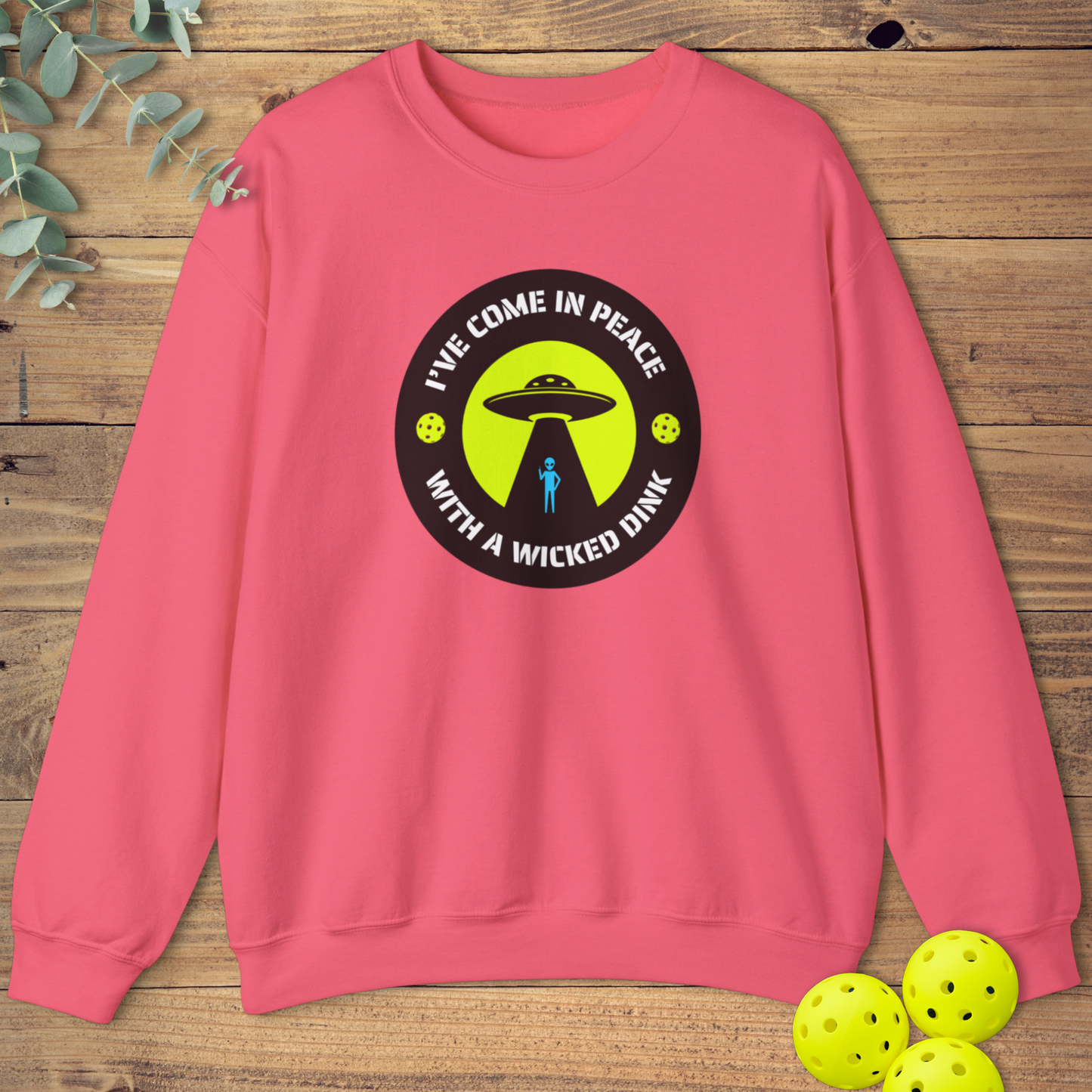 UFO Peace Pickleball Sweatshirt