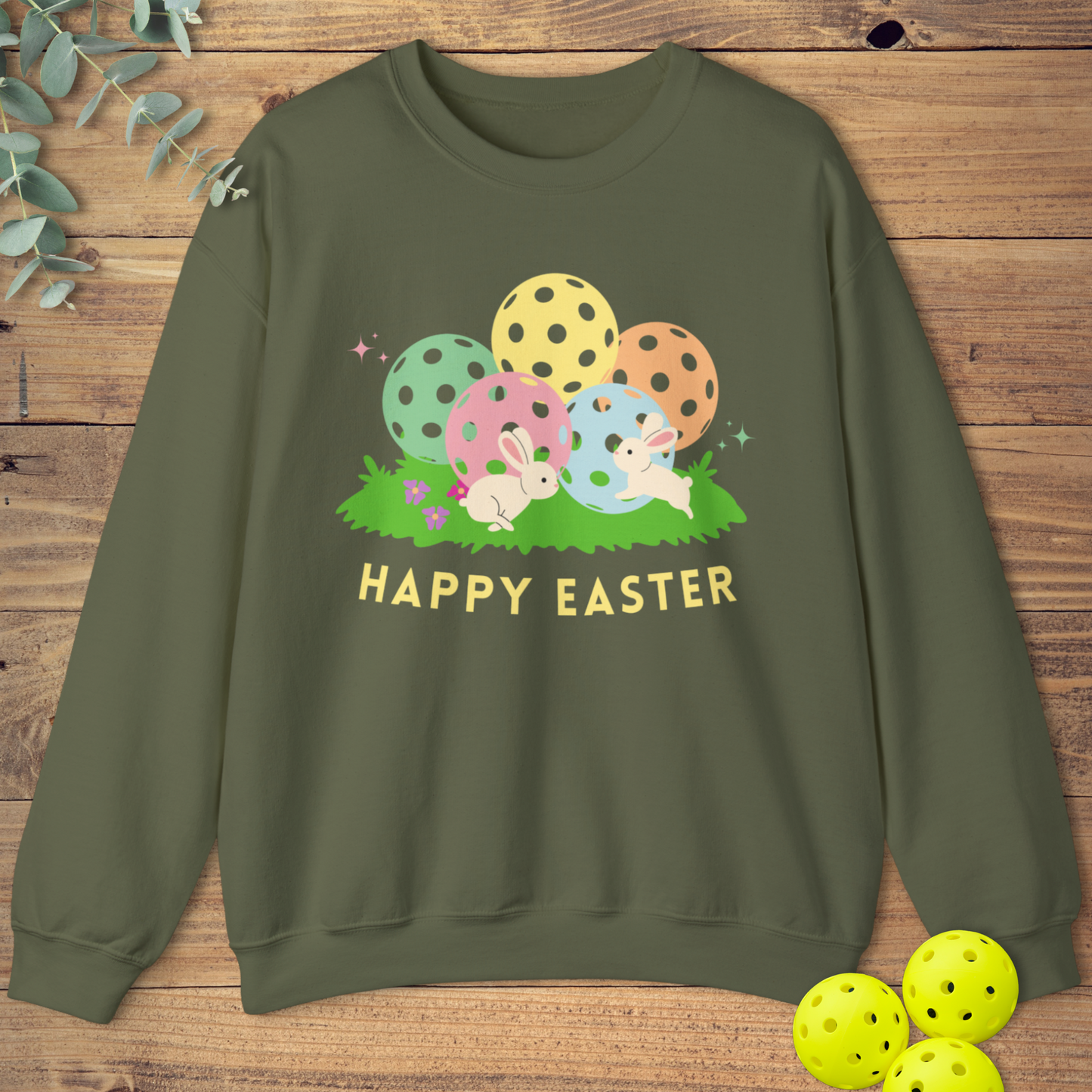 Happy Easter Pickleball Bunnies Sweatshirt