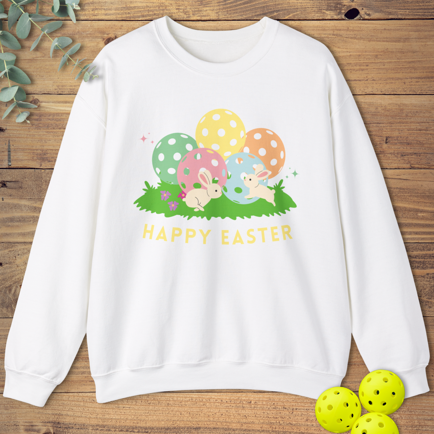 Happy Easter Pickleball Bunnies Sweatshirt