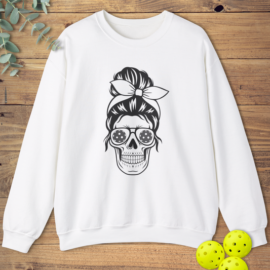 Pickleball Mom Skull Sweatshirt