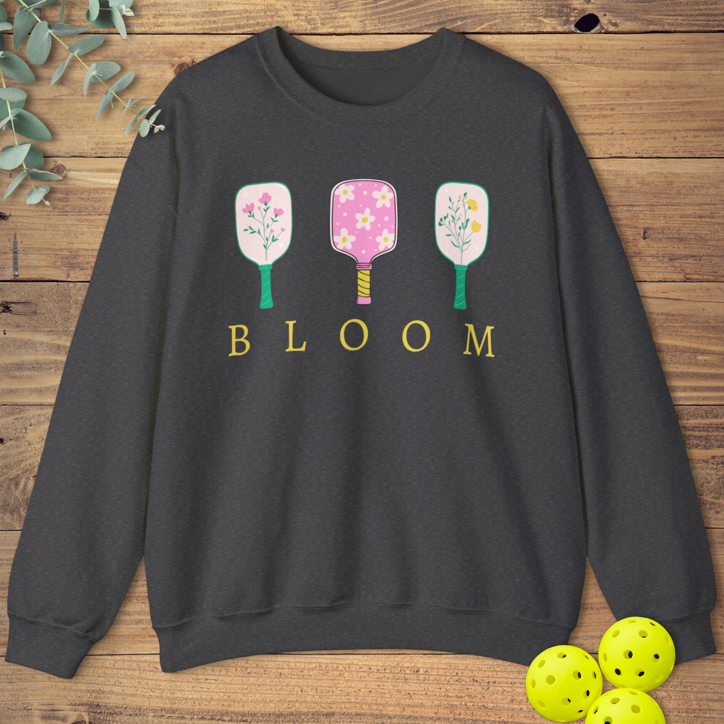 Pickleball Paddles Spring Bloom Sweatshirt