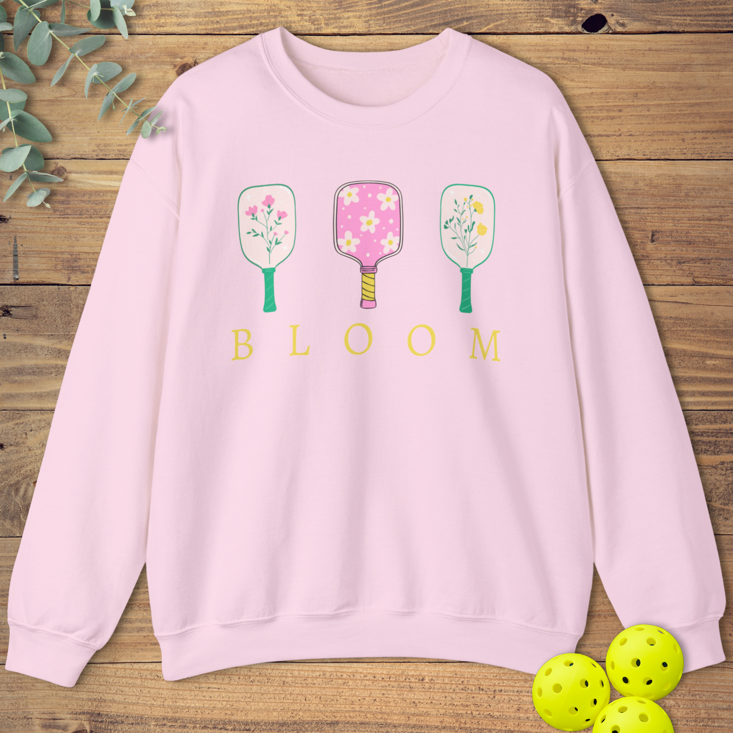 Pickleball Paddles Spring Bloom Sweatshirt