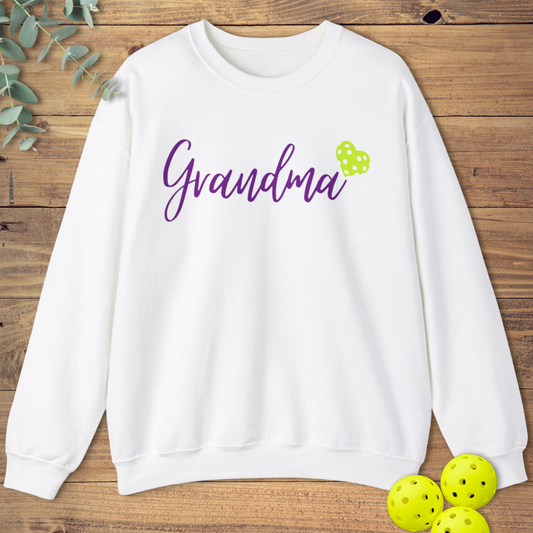 Pickleball Grandma Heart Sweatshirt