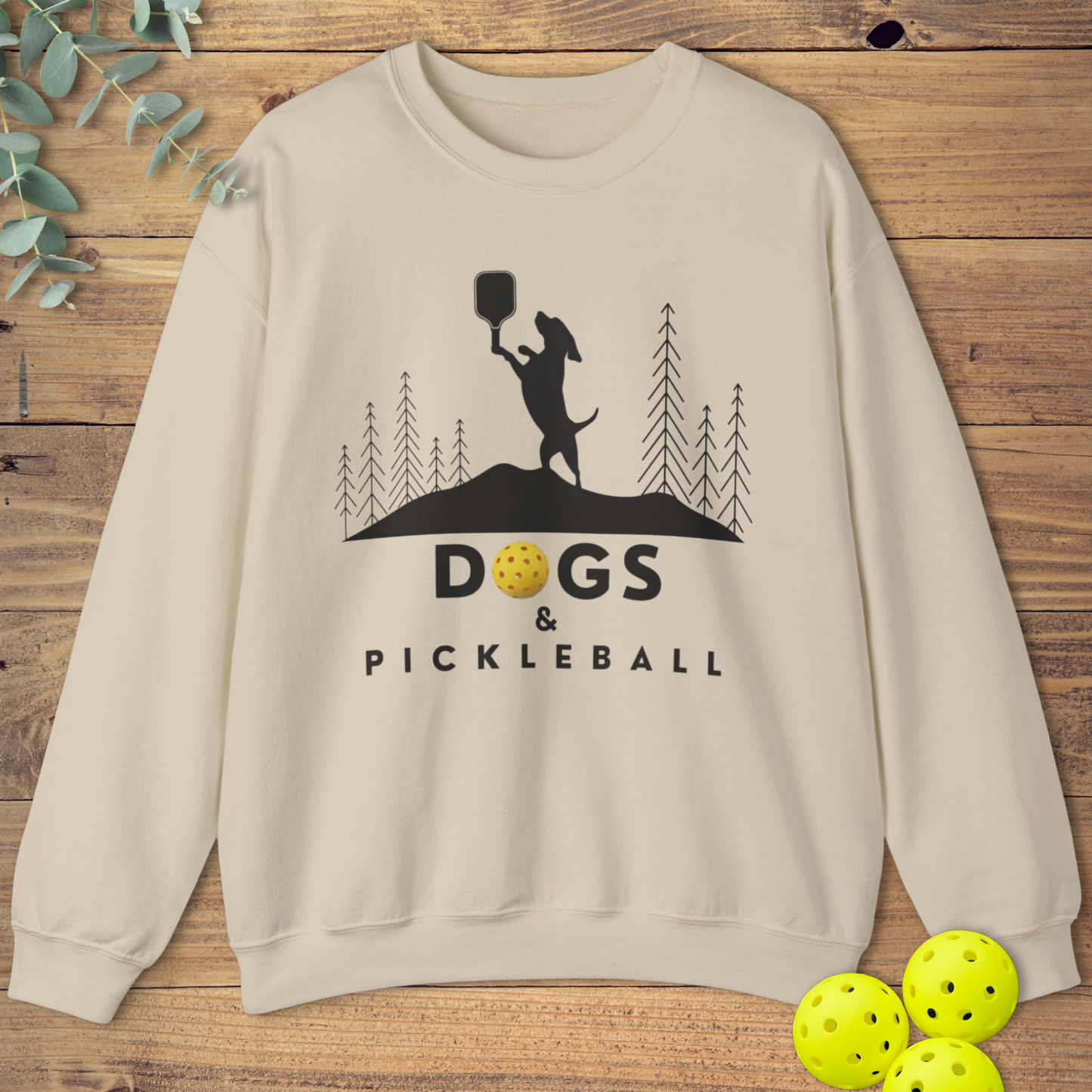 Dogs & Pickleball Sweatshirt