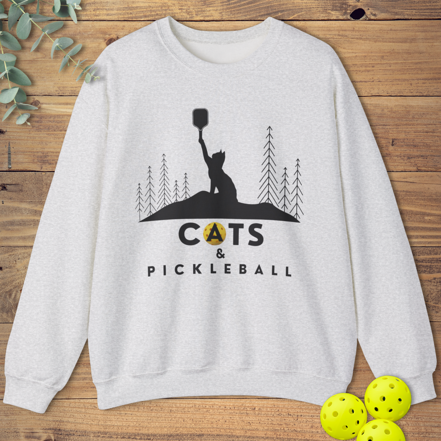 Cats & Pickleball Sweatshirt