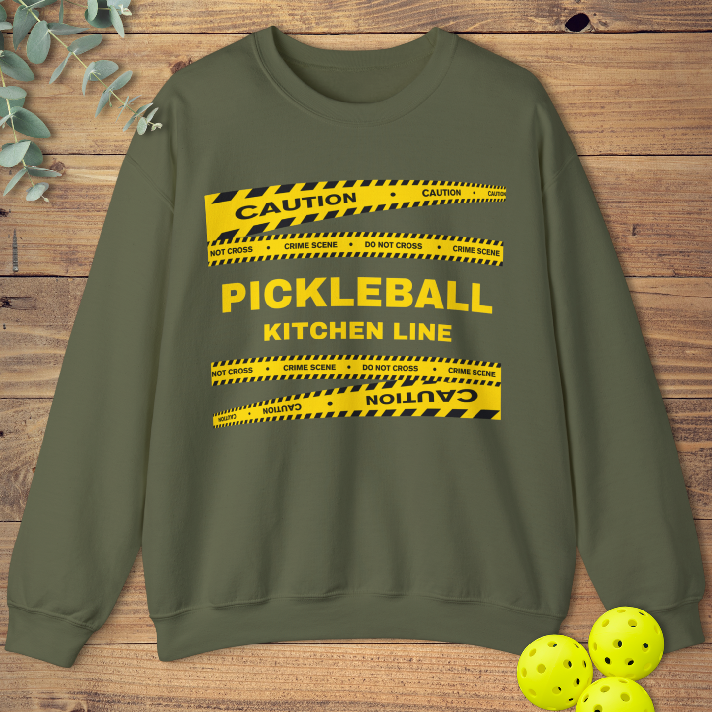 Pickleball Crime Scene Sweatshirt