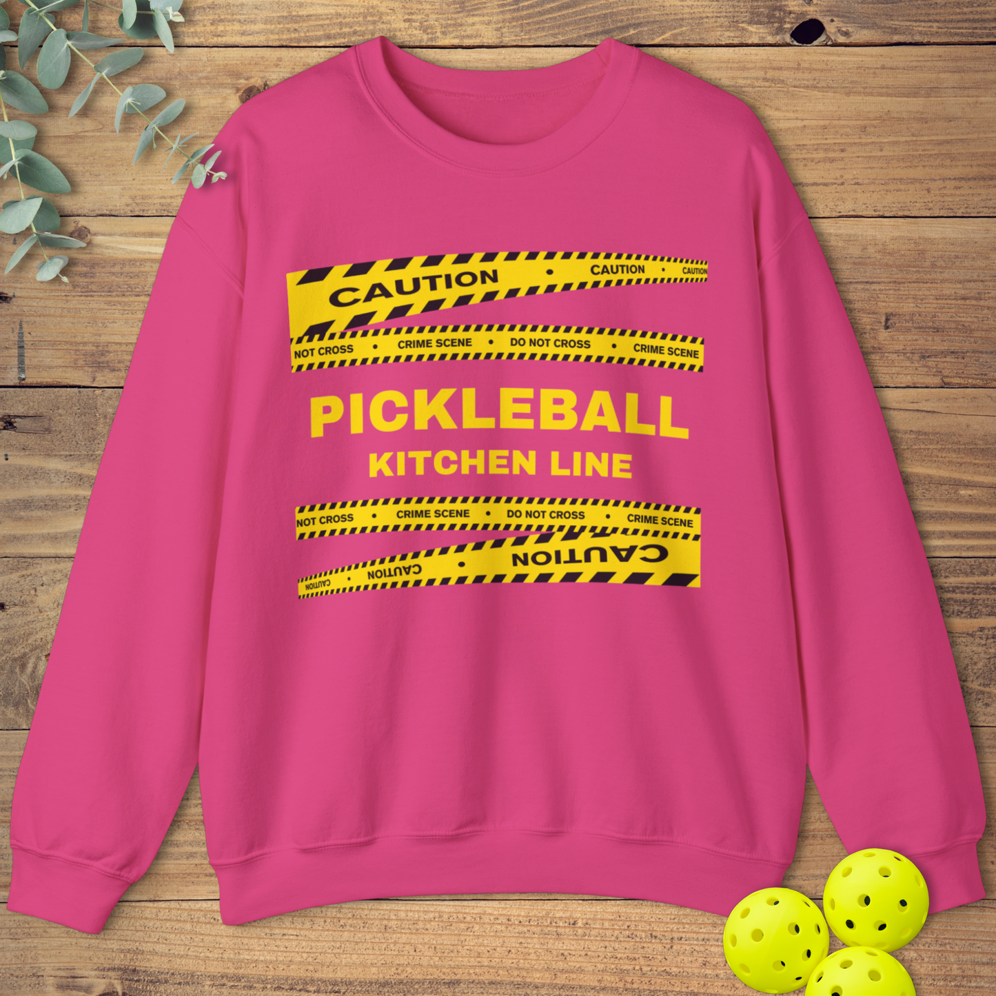 Pickleball Crime Scene Sweatshirt