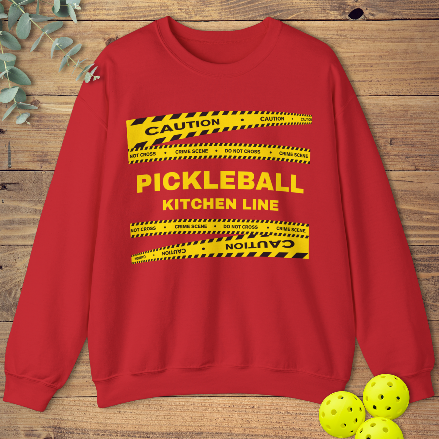 Pickleball Crime Scene Sweatshirt