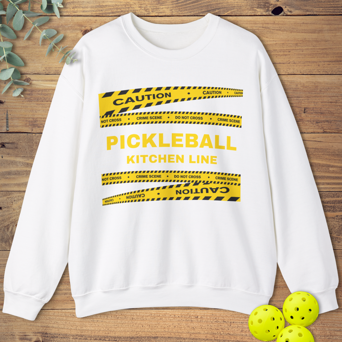 Pickleball Crime Scene Sweatshirt