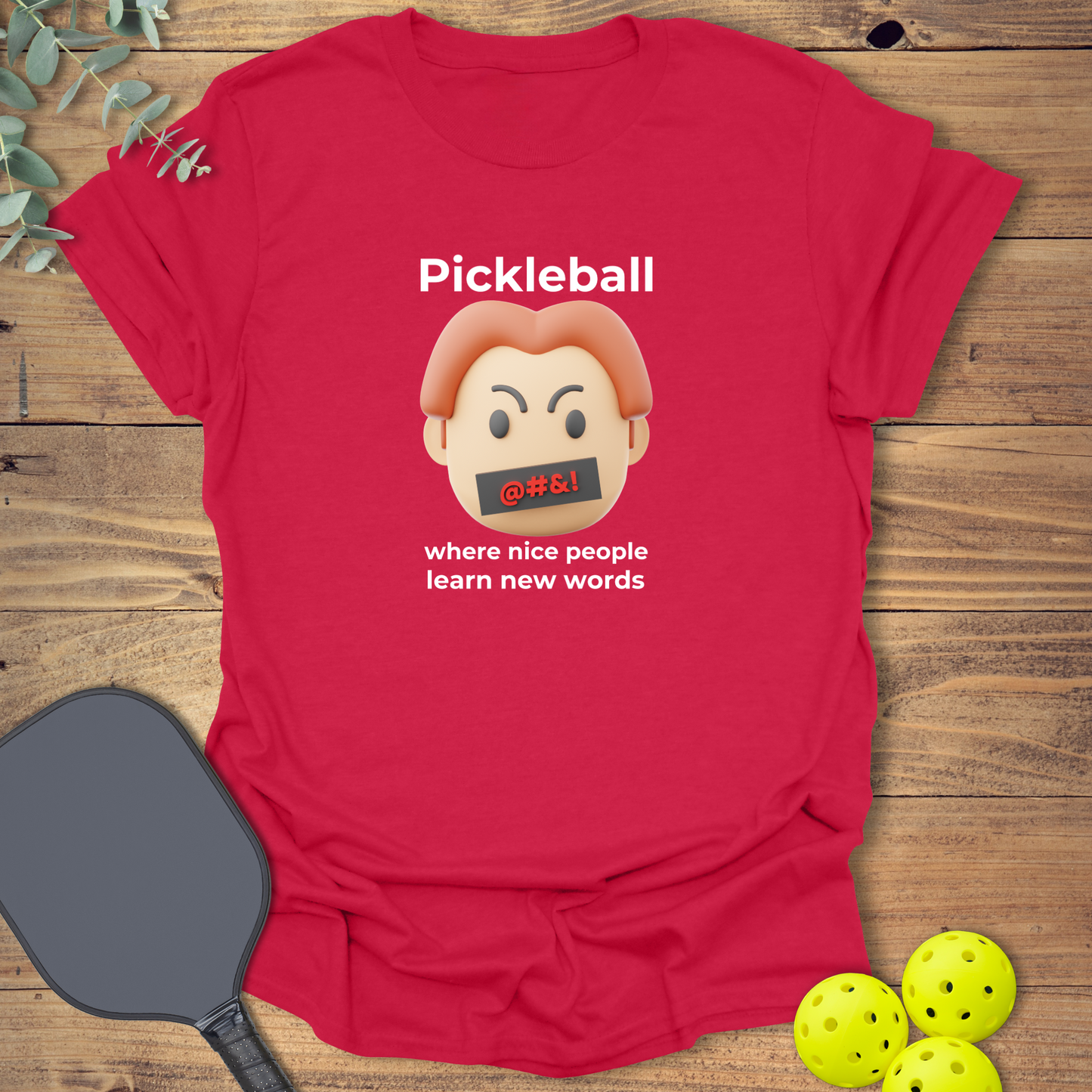 Learn New Words Pickleball T-Shirt
