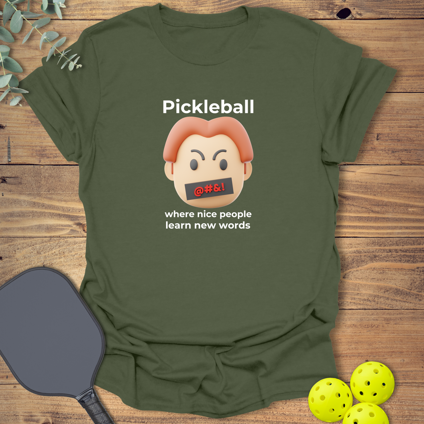 Learn New Words Pickleball T-Shirt