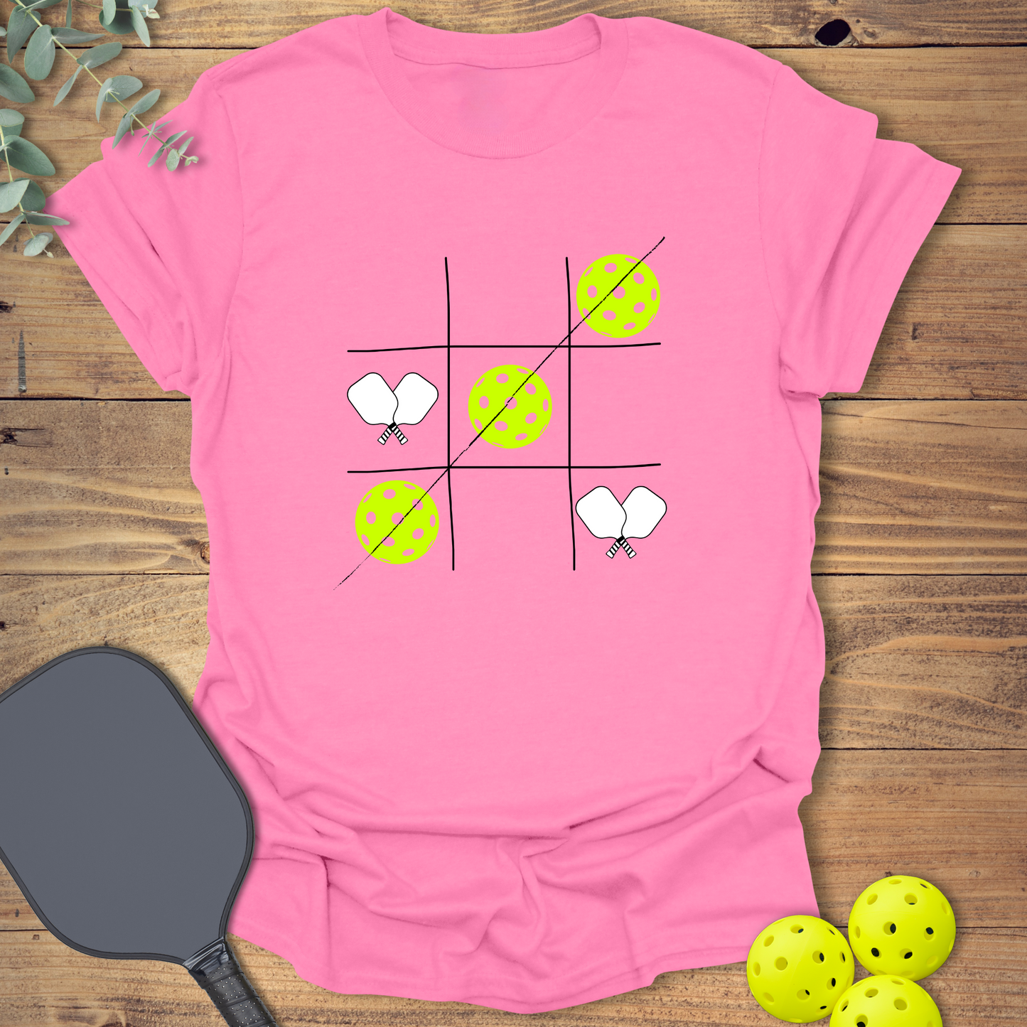 Tic Tac Toe Pickleball T-Shirt