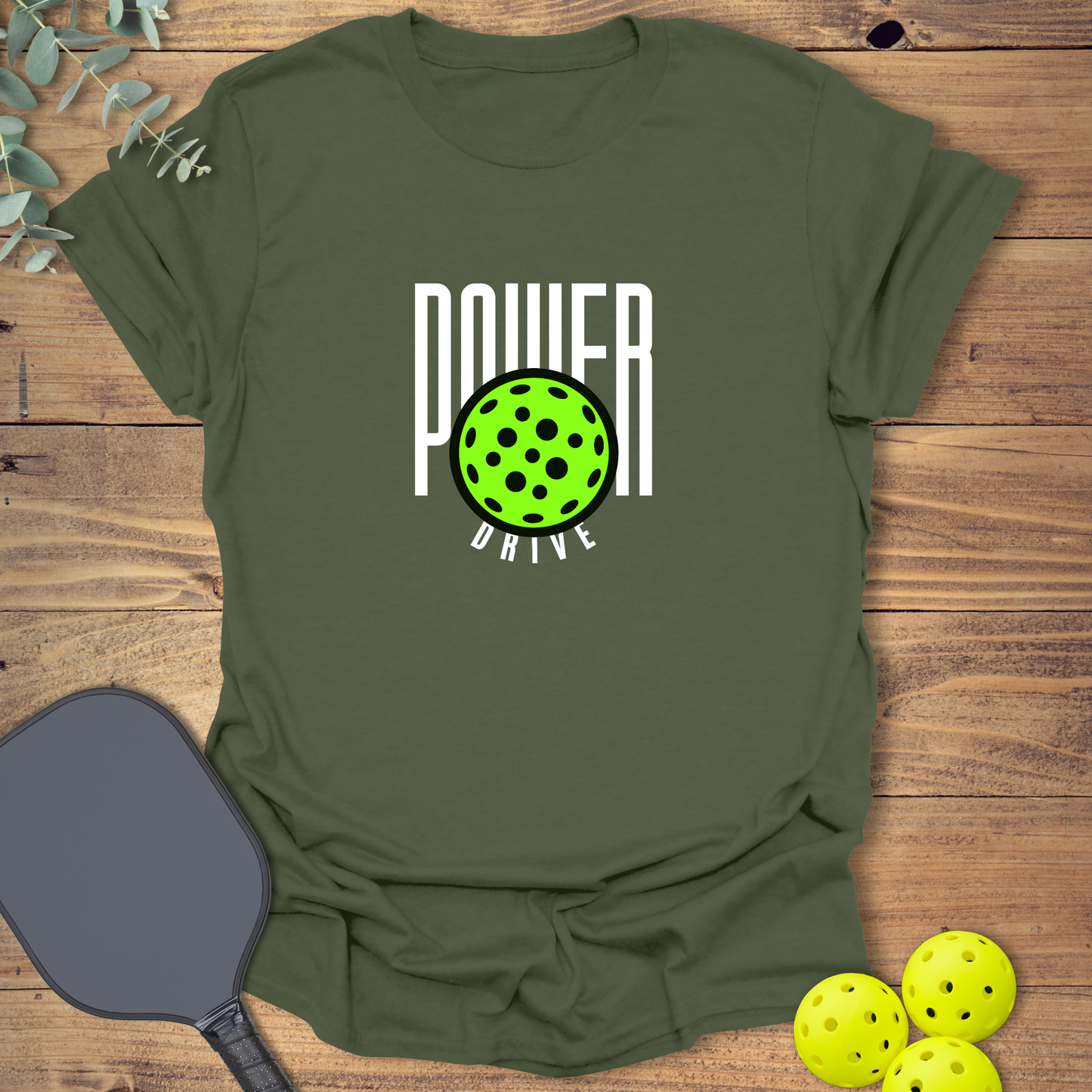 Power Drive Neon Pickleball T-Shirt