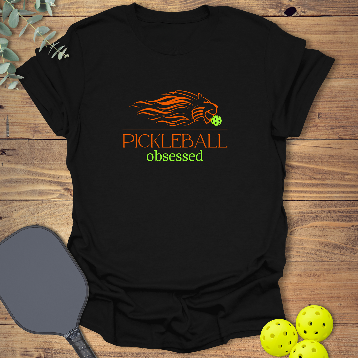 Obsessed Lion Pickleball T-Shirt